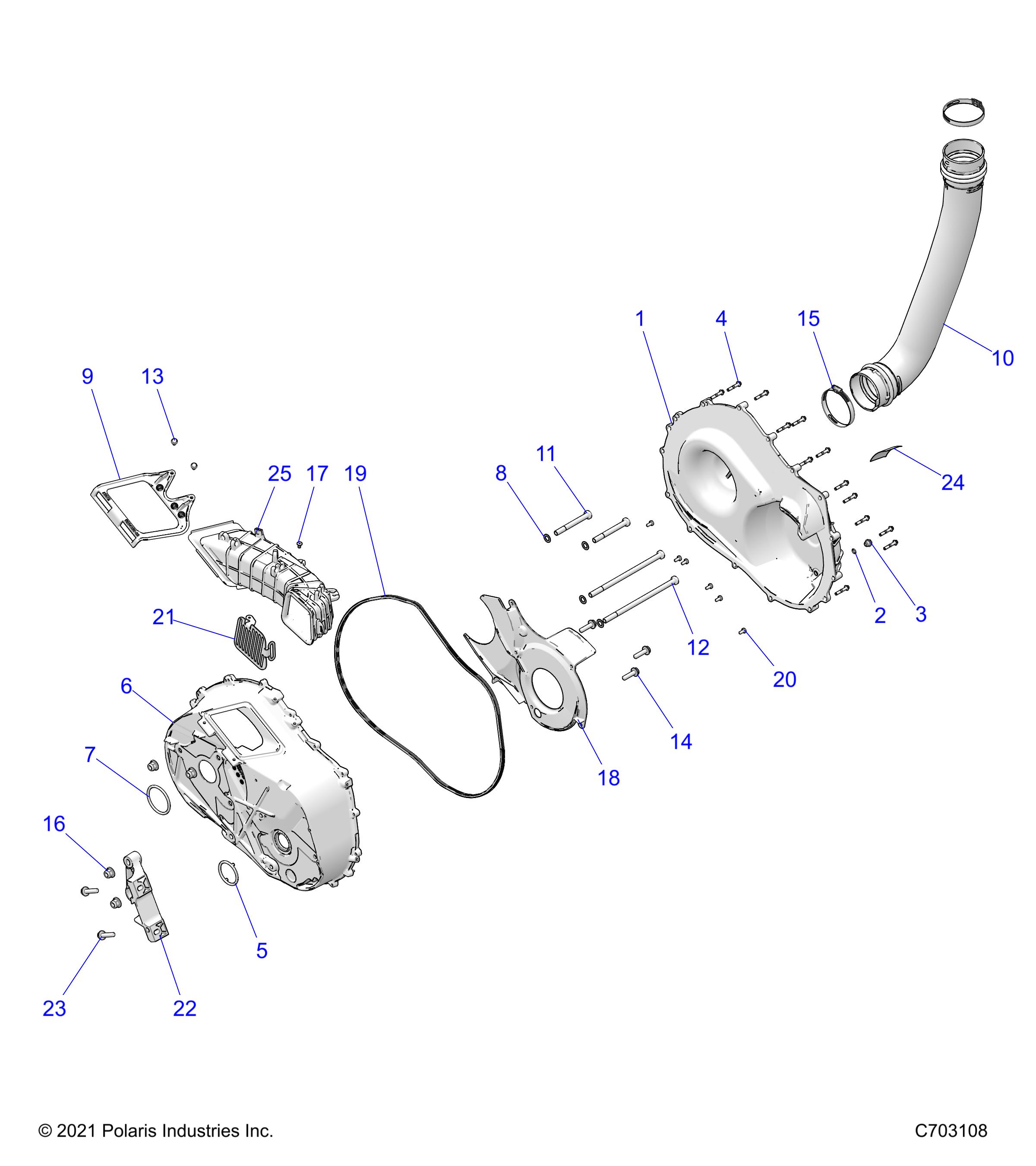 Foto diagrama Polaris que contem a peça 1028036