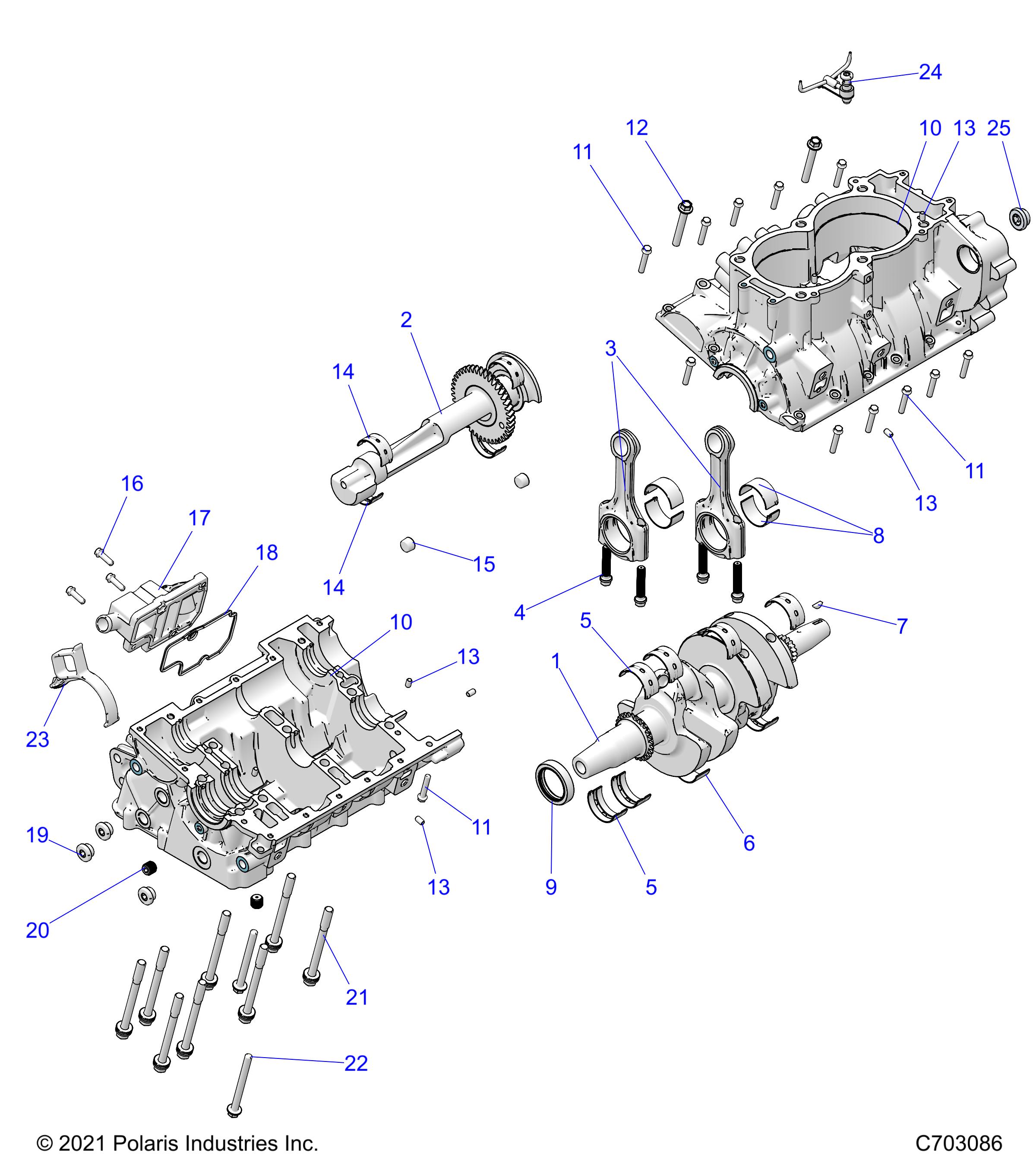 Foto diagrama Polaris que contem a peça 3024057