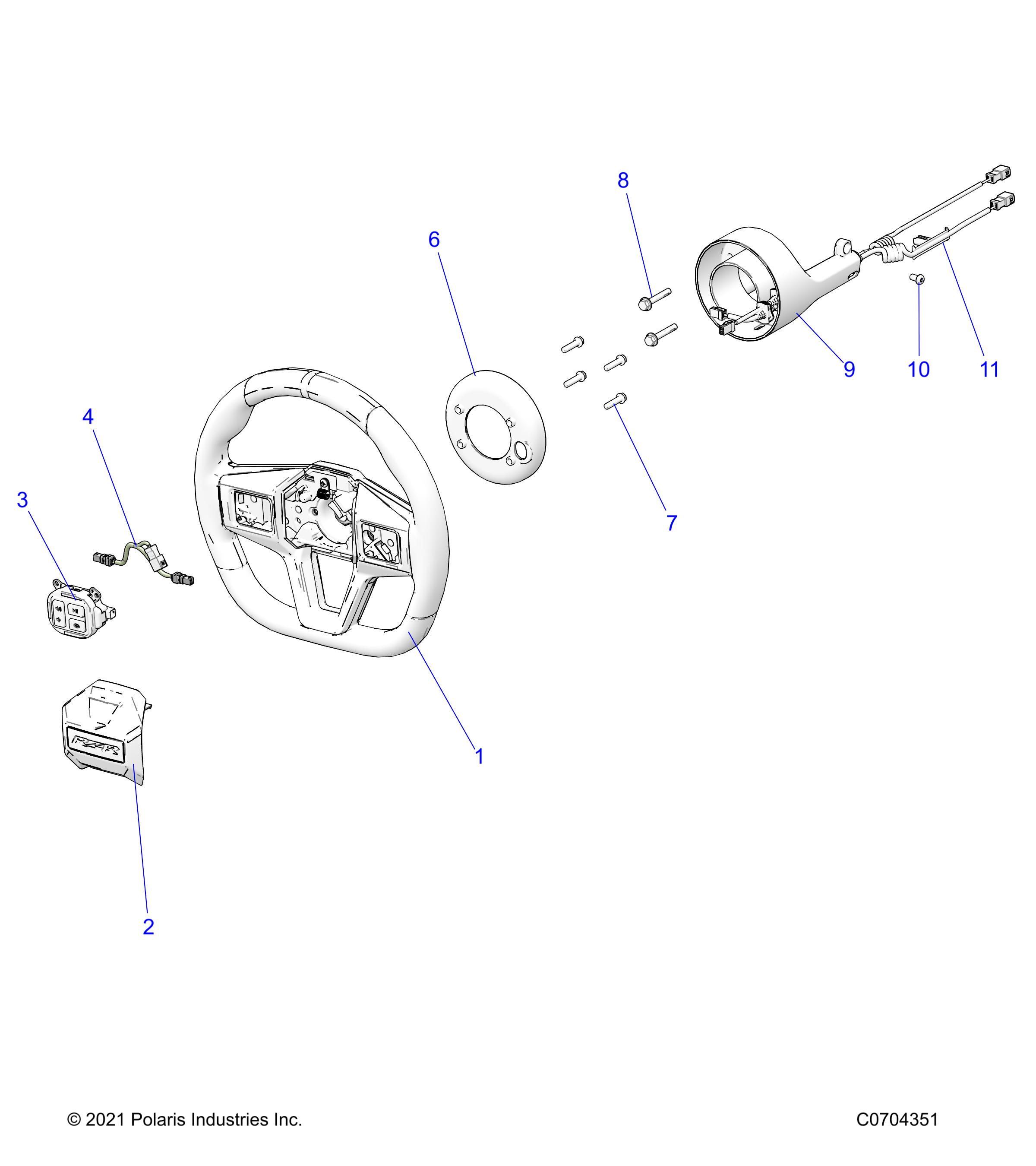 Foto diagrama Polaris que contem a peça 7082493