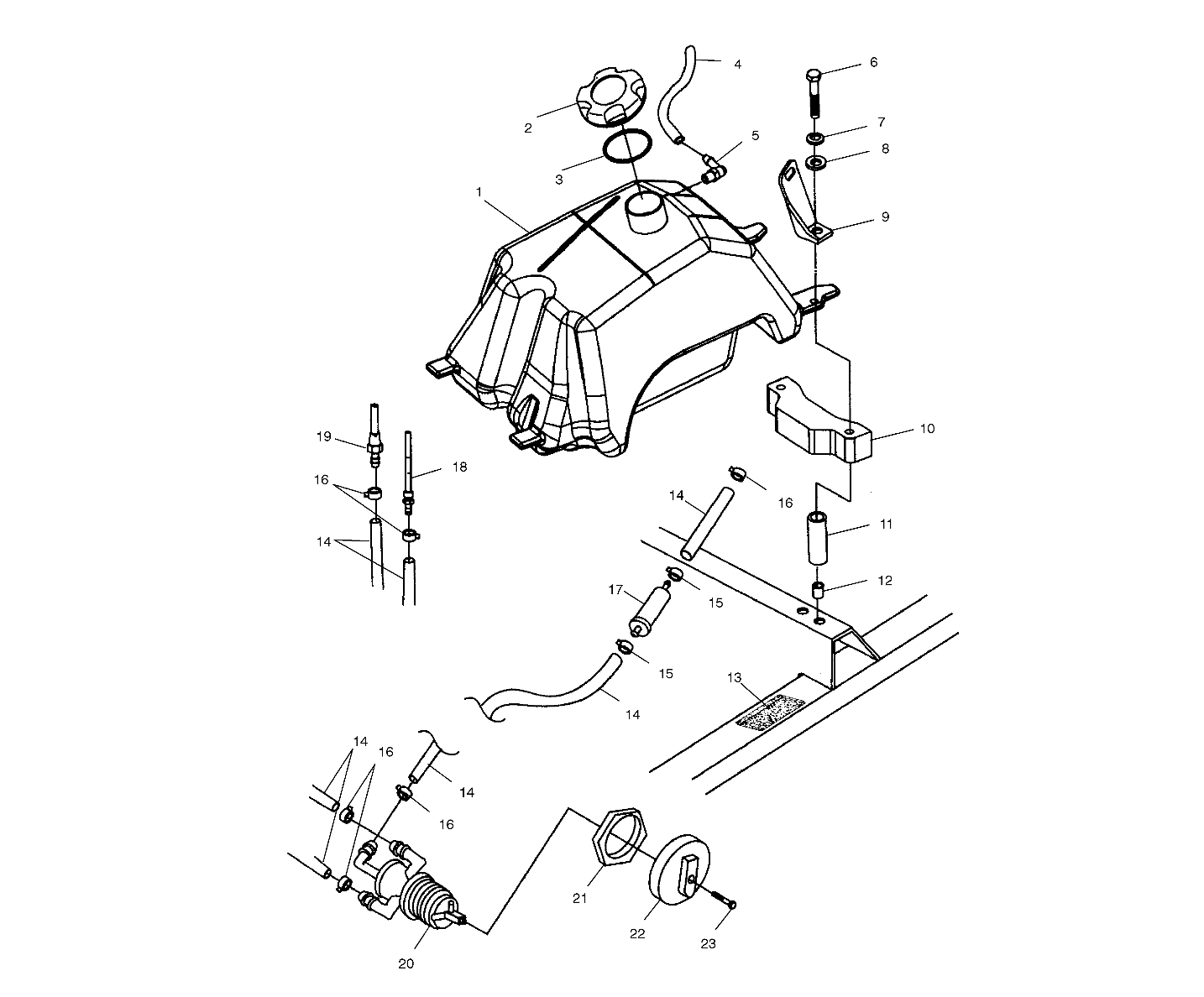 Part Number : 5433615 TANK-FUEL 325