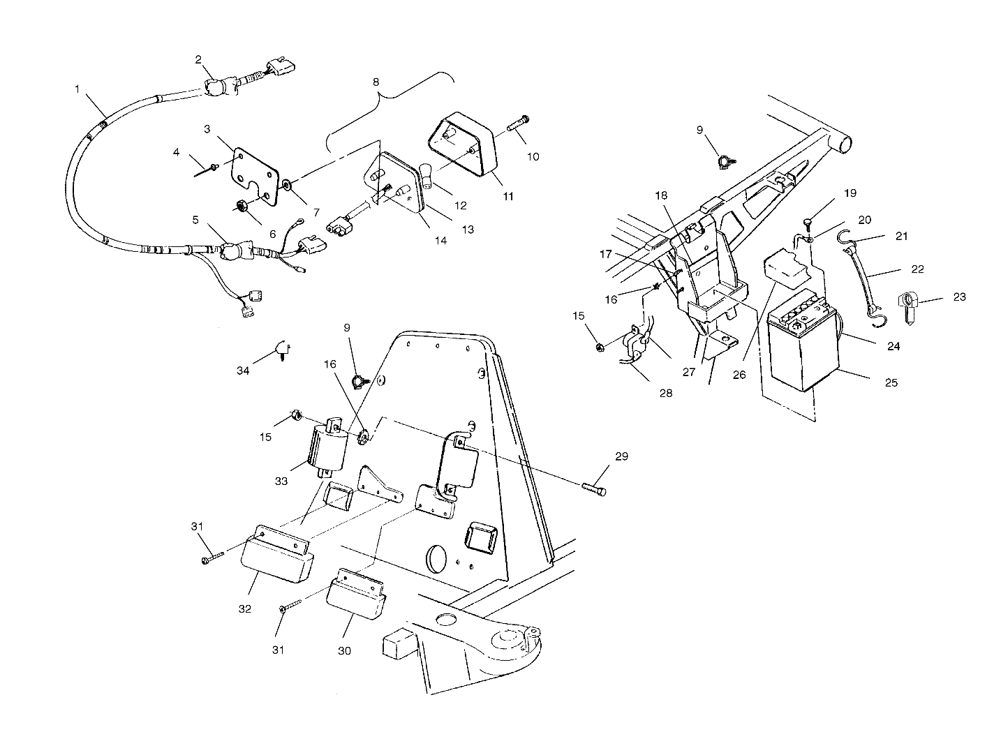 Foto diagrama Polaris que contem a peça 7621470