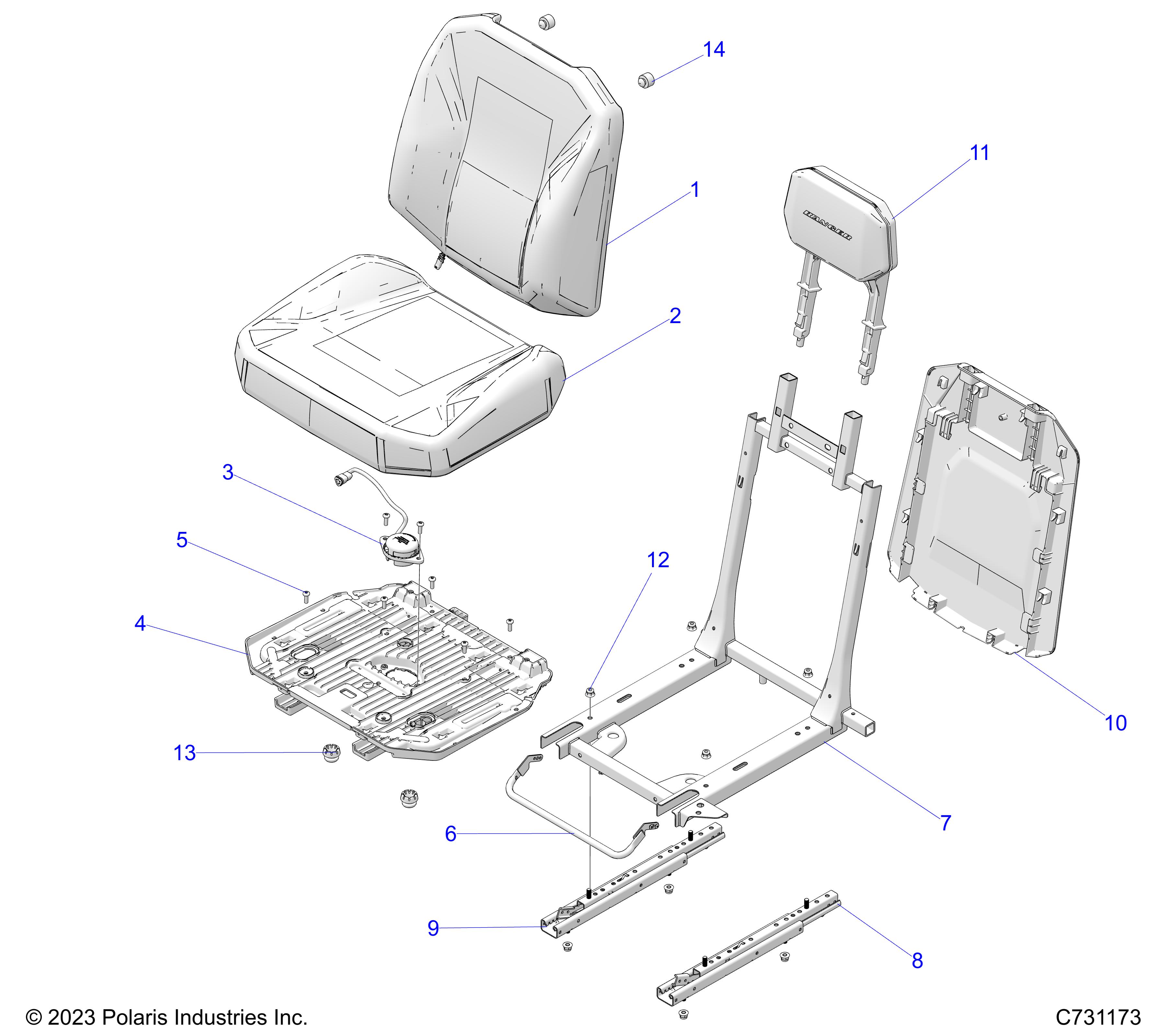 Foto diagrama Polaris que contem a peça 2693134