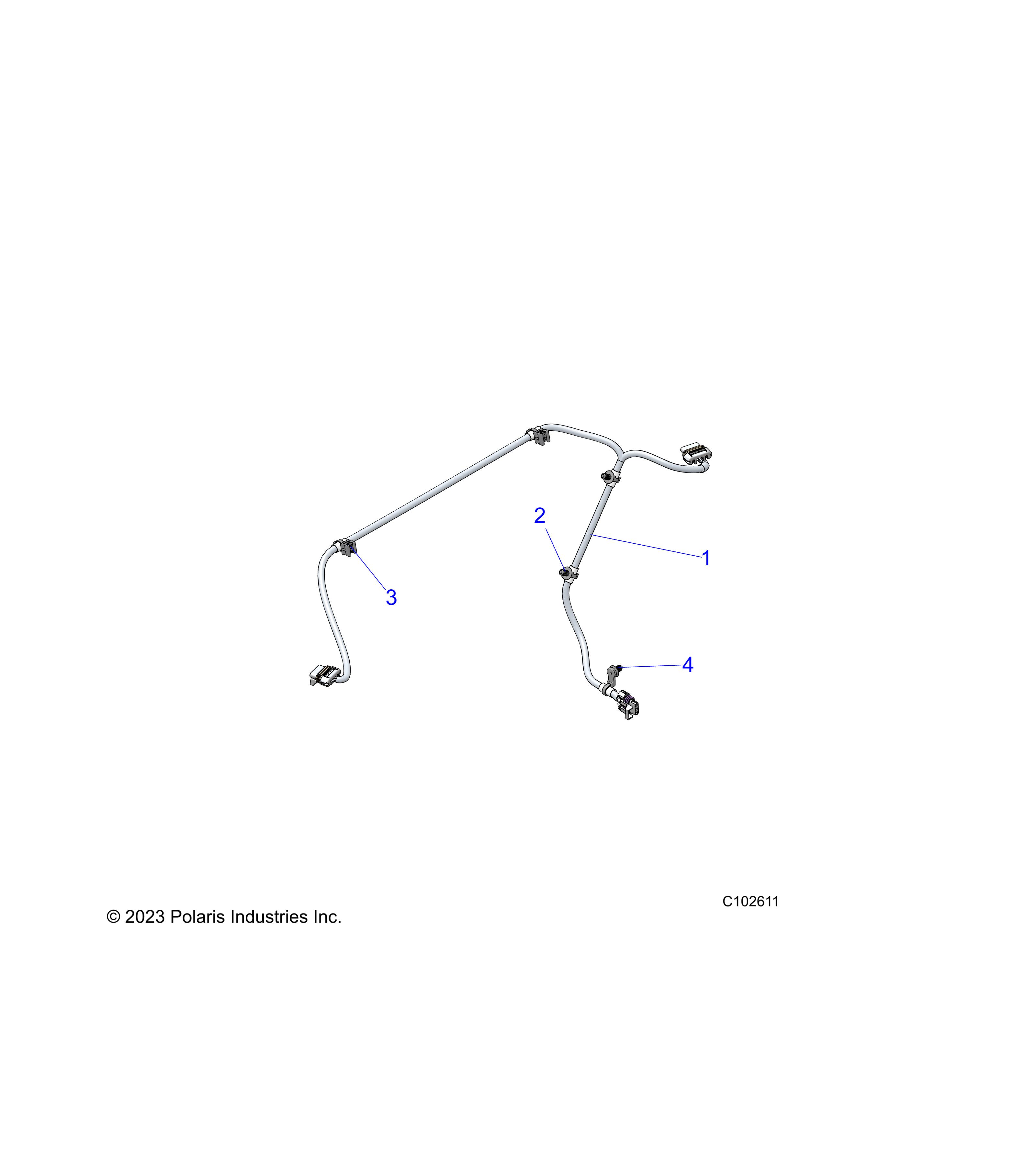 Foto diagrama Polaris que contem a peça 2417357