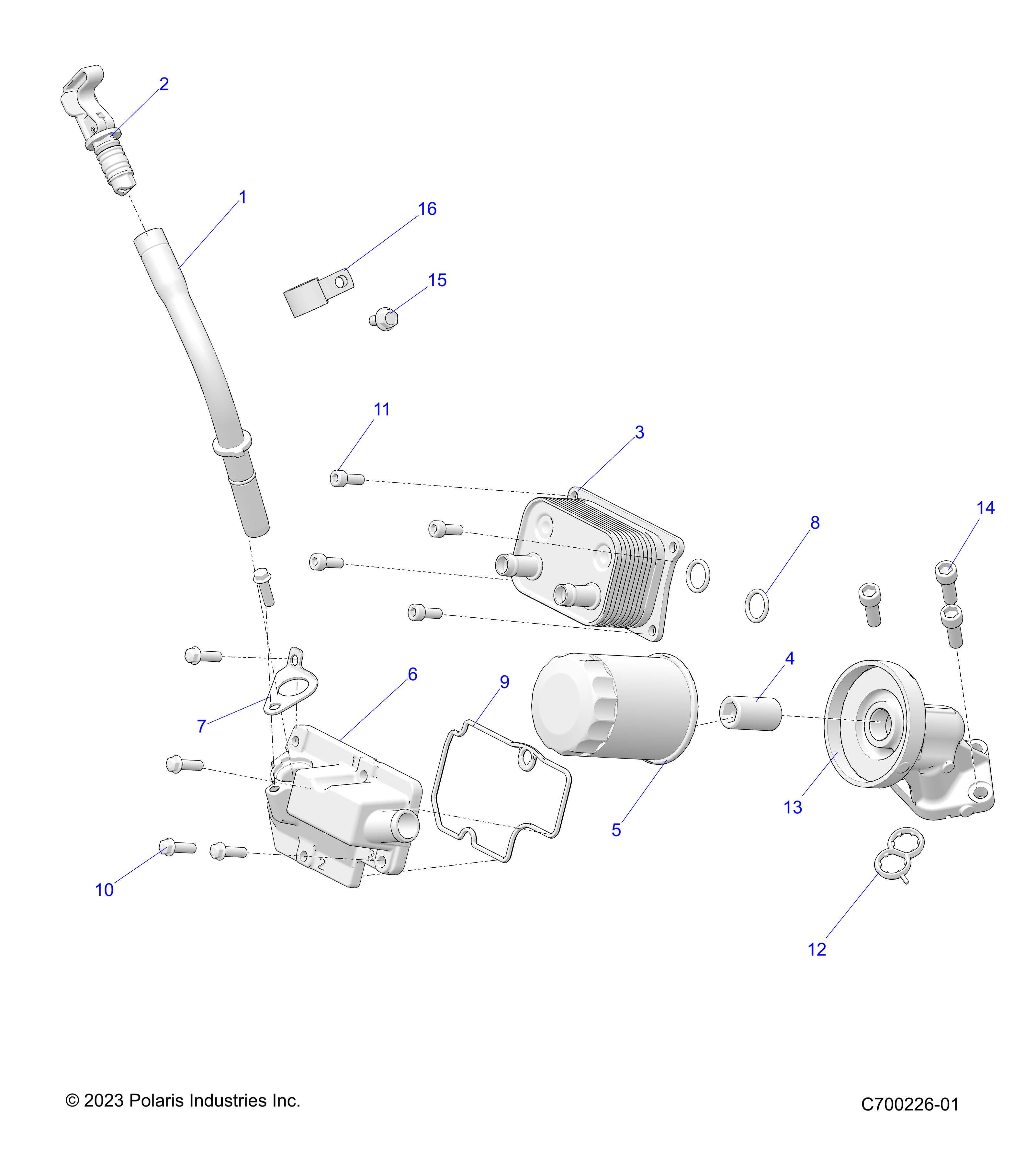 Foto diagrama Polaris que contem a peça 7521131