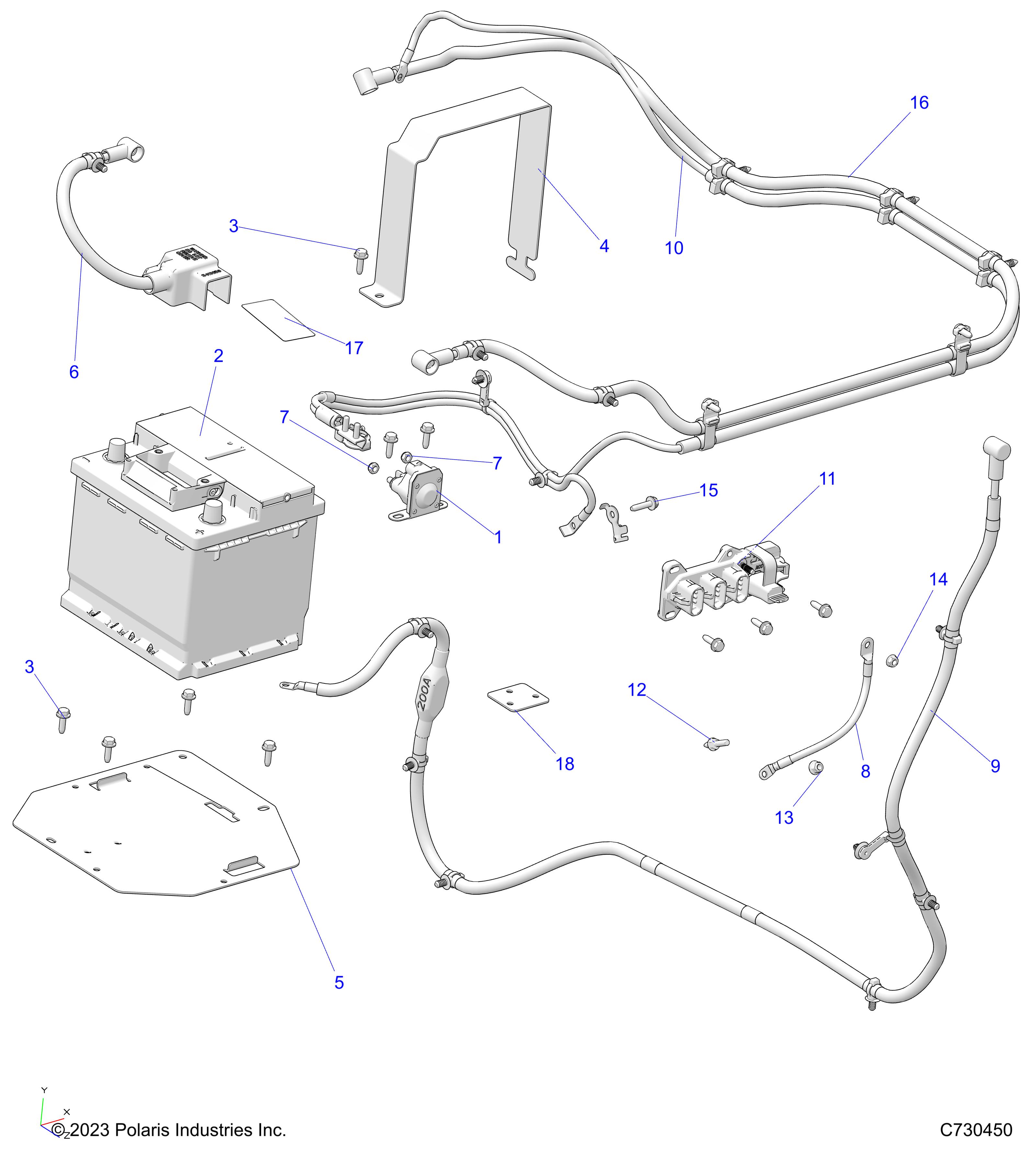 Foto diagrama Polaris que contem a peça 4082077