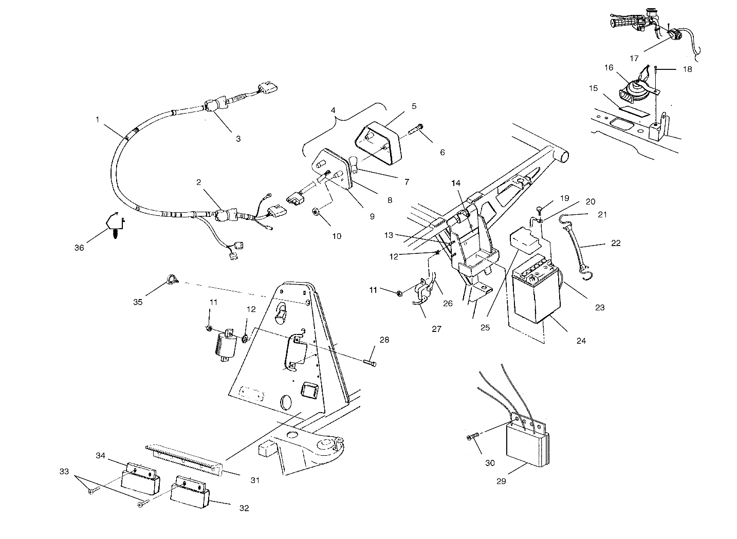 Foto diagrama Polaris que contem a peça 2460948