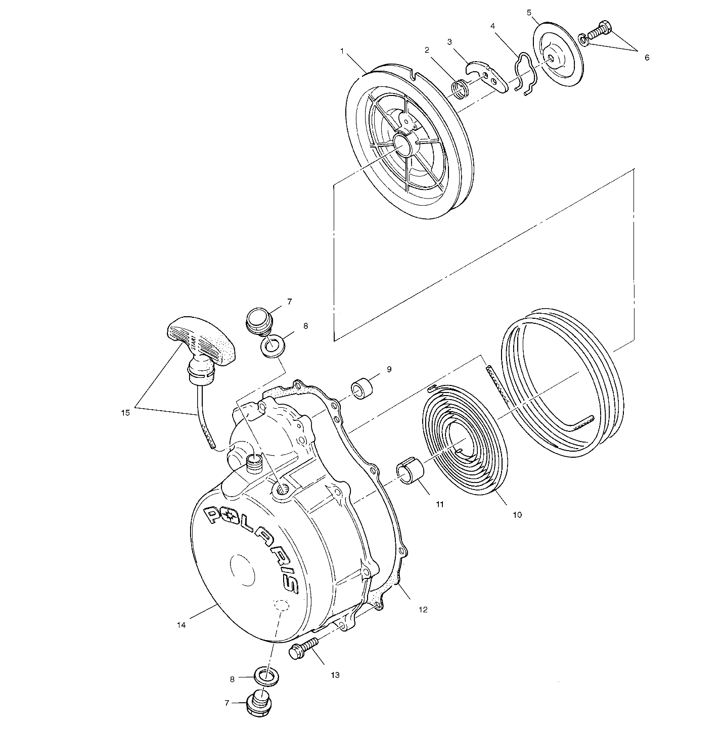 Foto diagrama Polaris que contem a peça 3086895