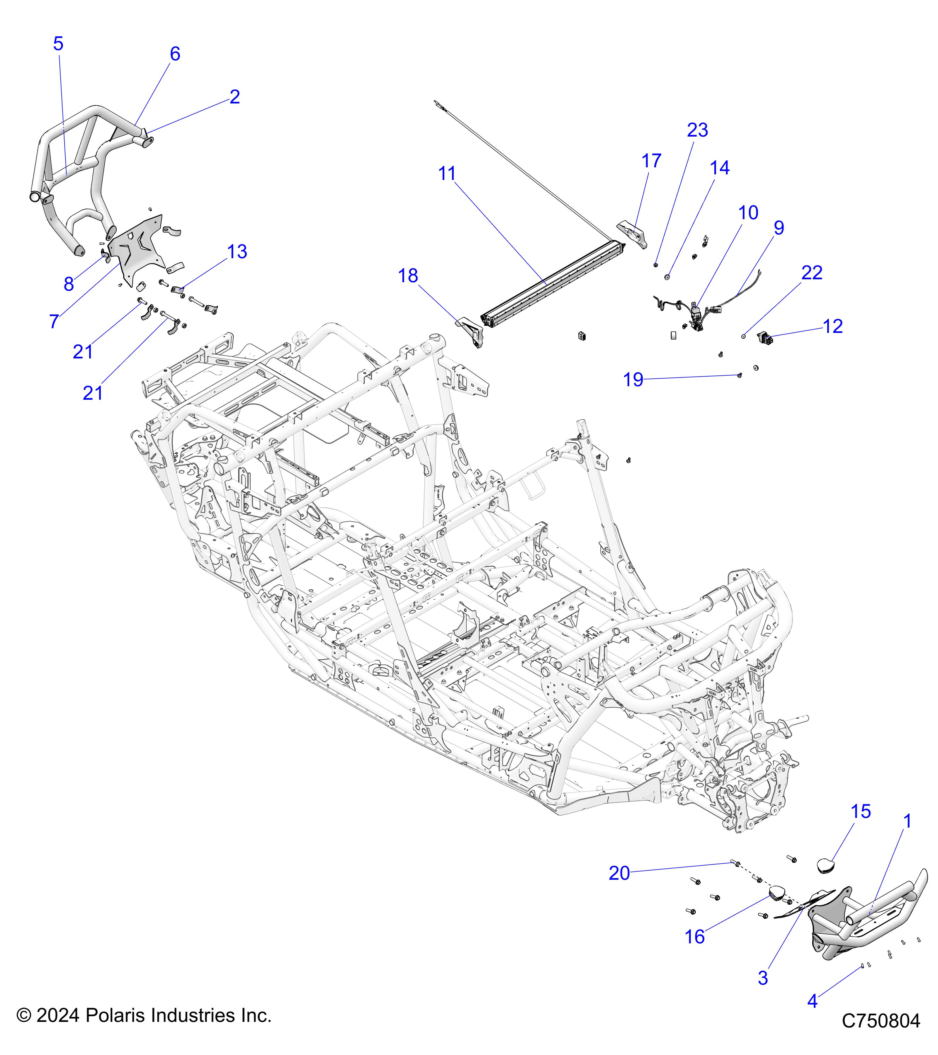 Foto diagrama Polaris que contem a peça 5418707