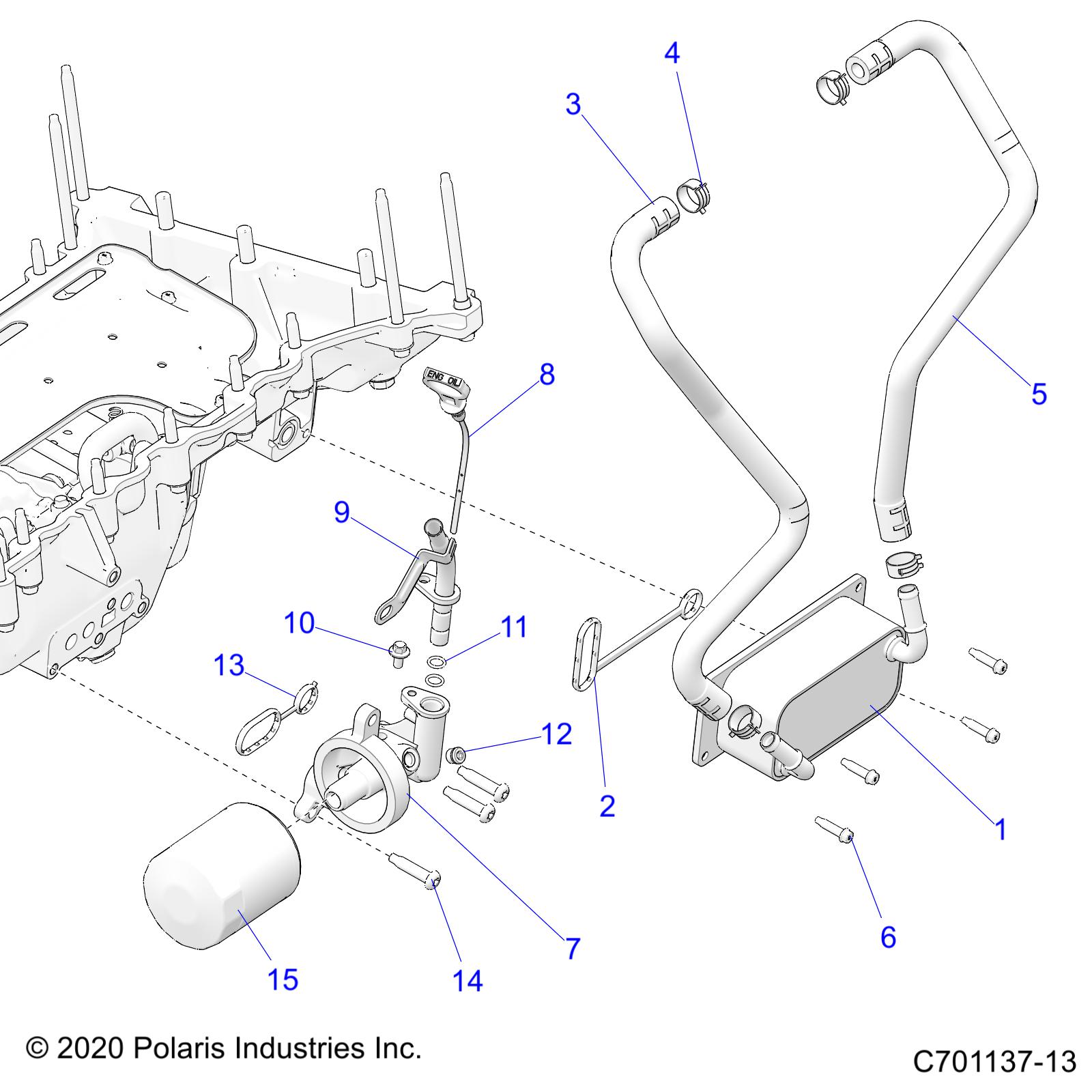 Foto diagrama Polaris que contem a peça 3024020