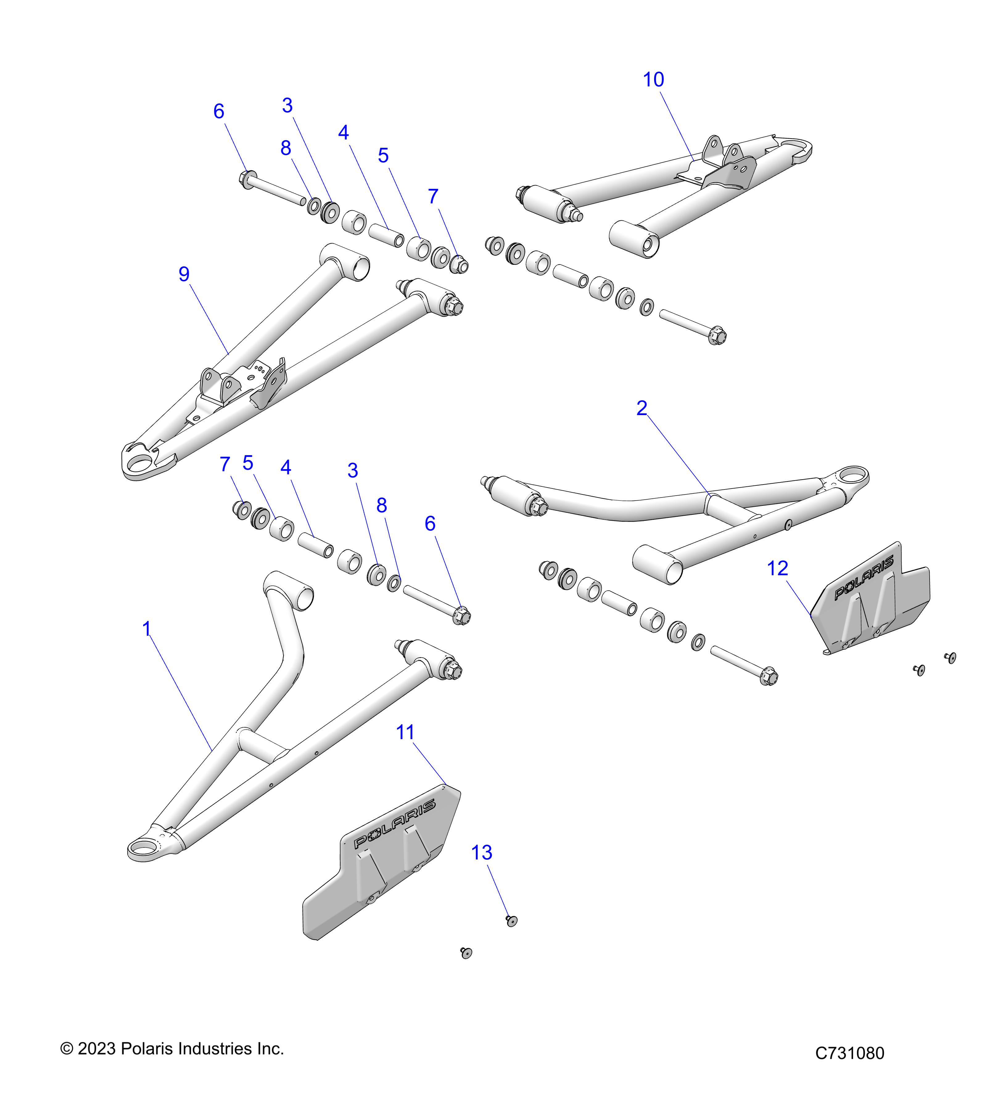 Foto diagrama Polaris que contem a peça 5144660