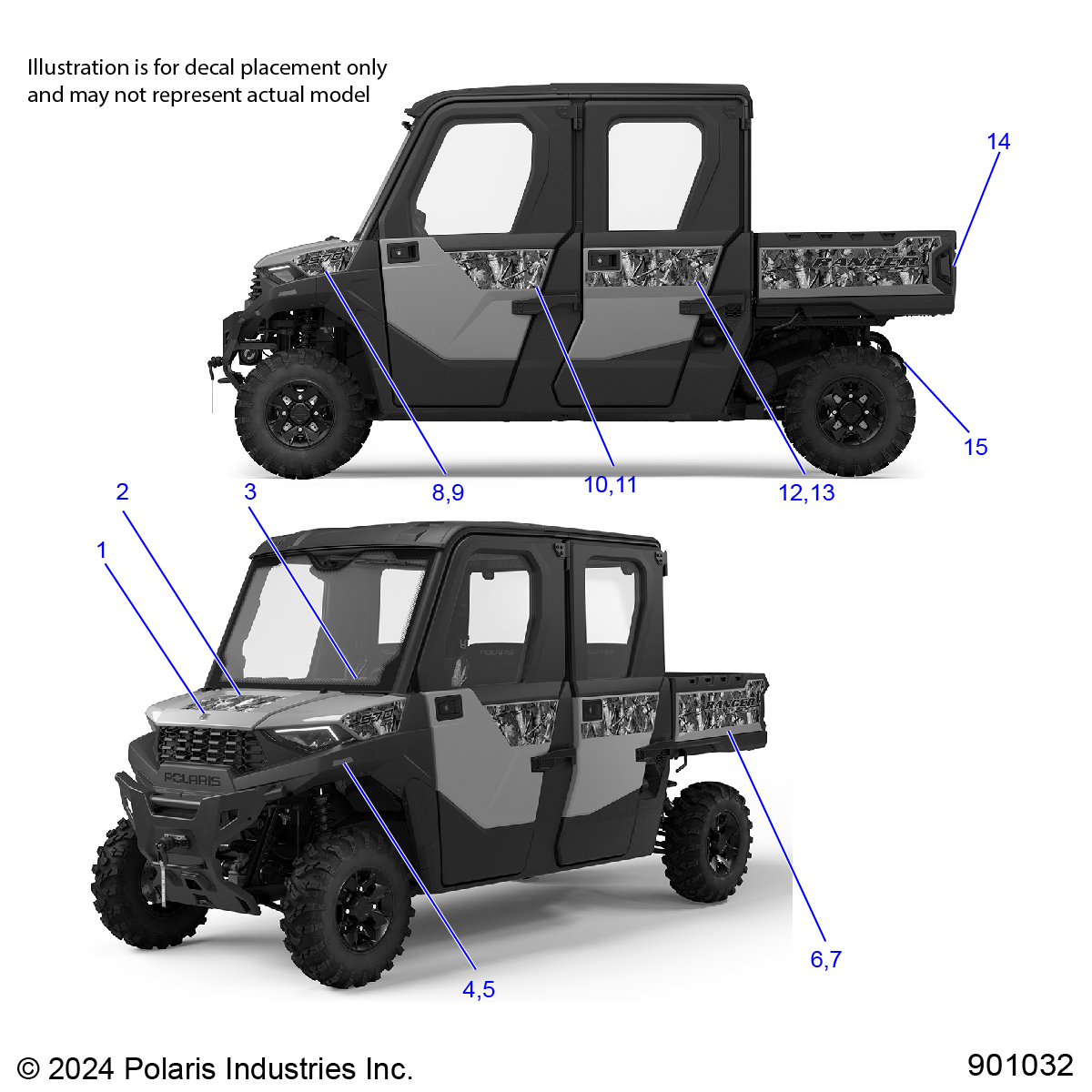 Foto diagrama Polaris que contem a peça 7201981