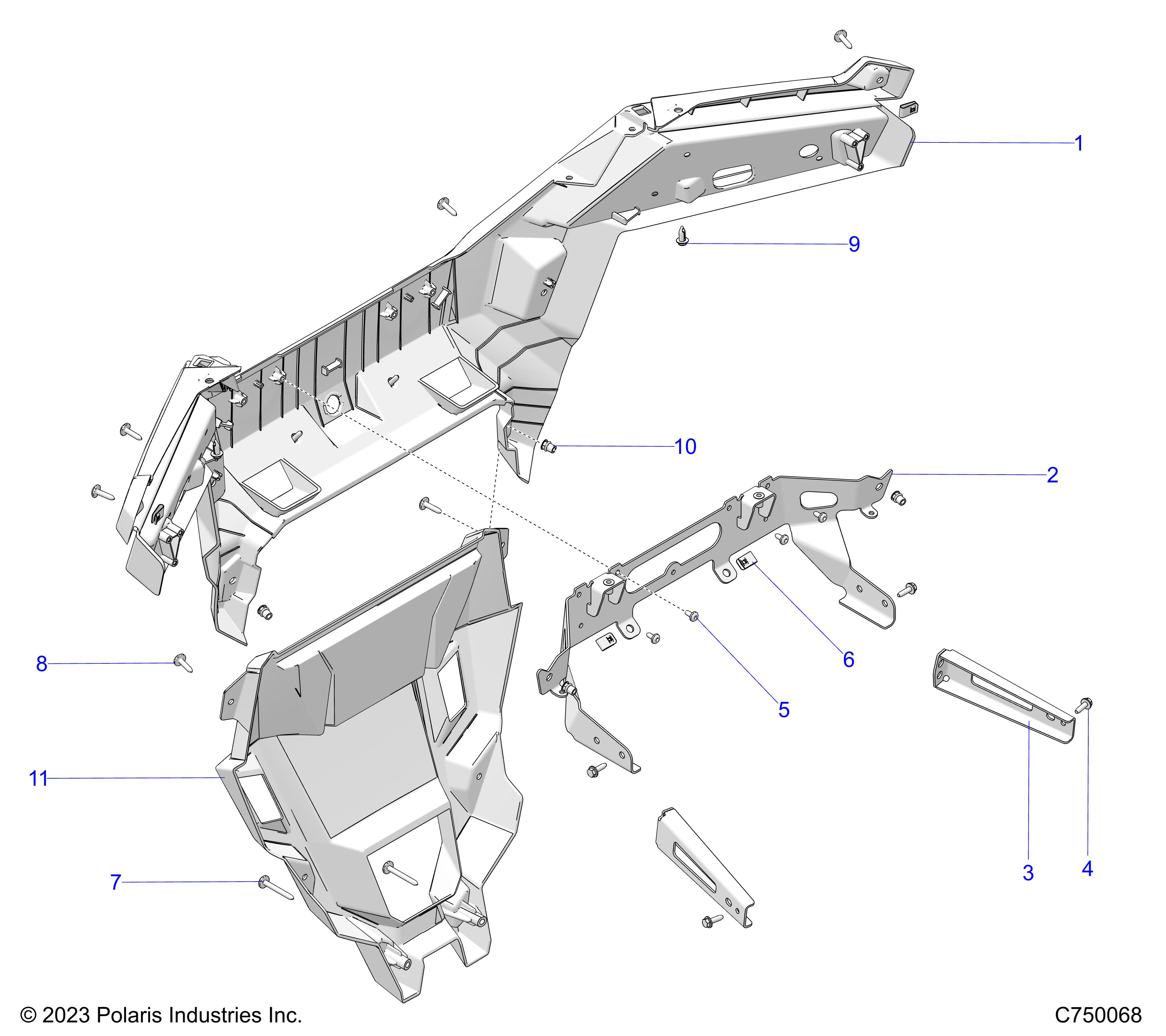 Foto diagrama Polaris que contem a peça 5459990-070