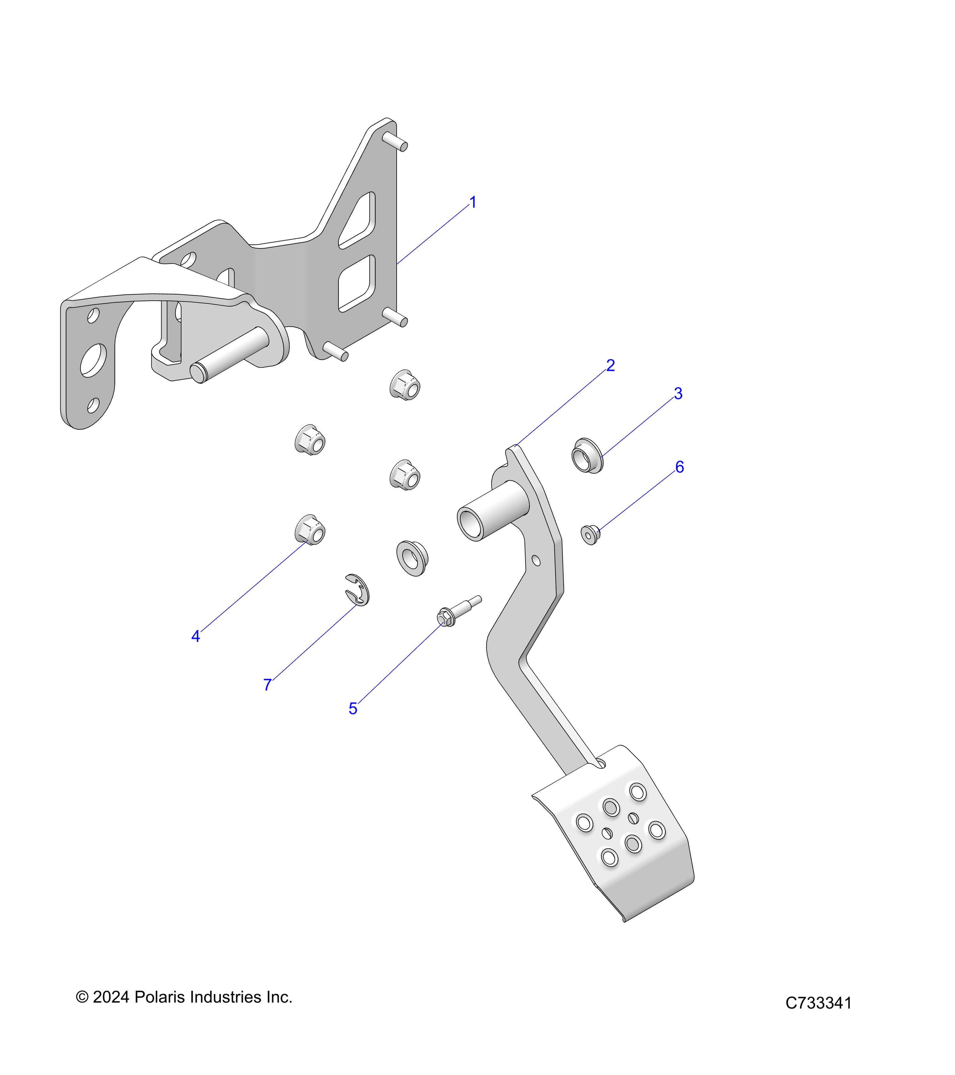 Part Number : 1021765-329 WELD-BRAKE PEDAL E-COAT