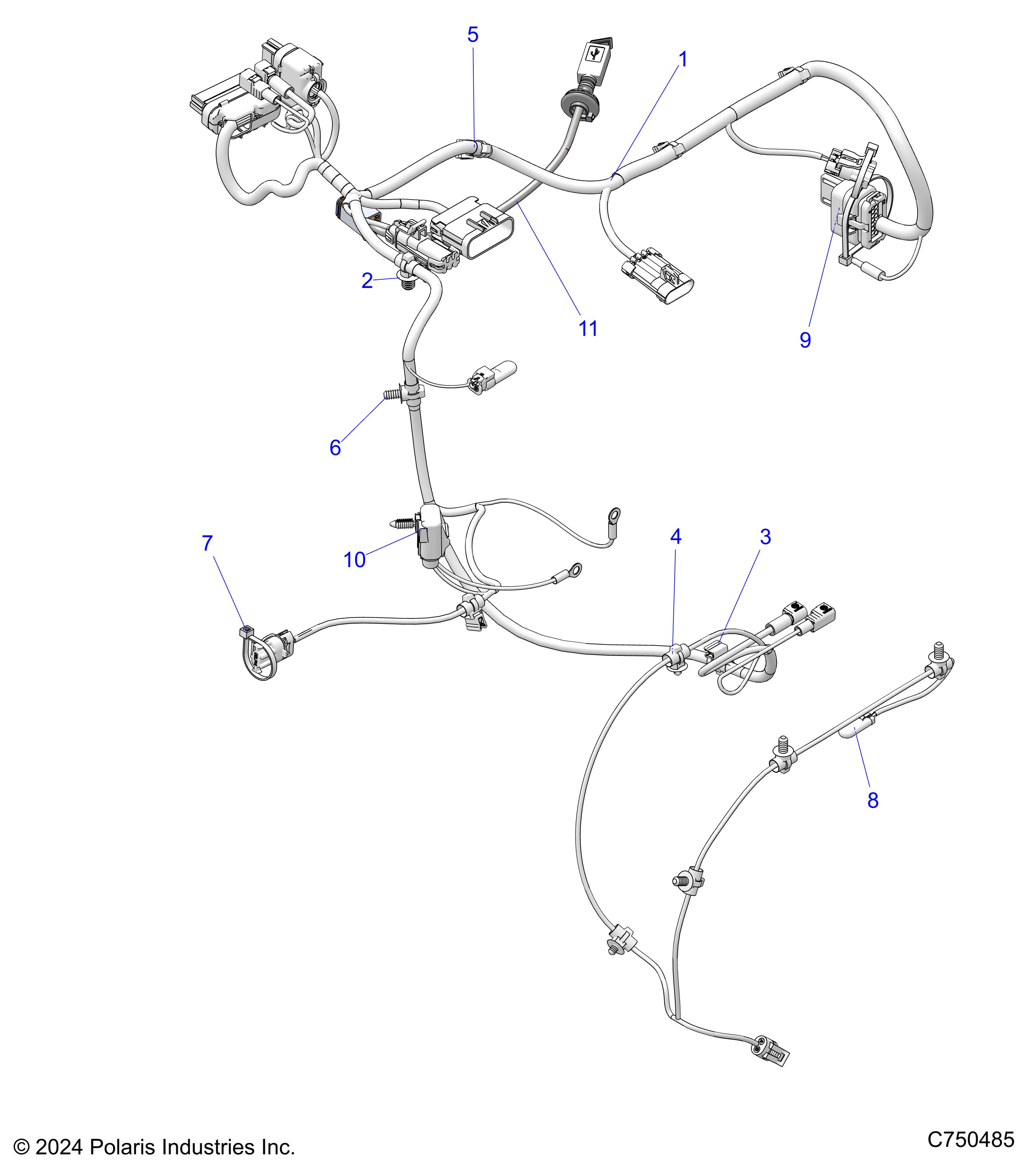 Foto diagrama Polaris que contem a peça 2417960