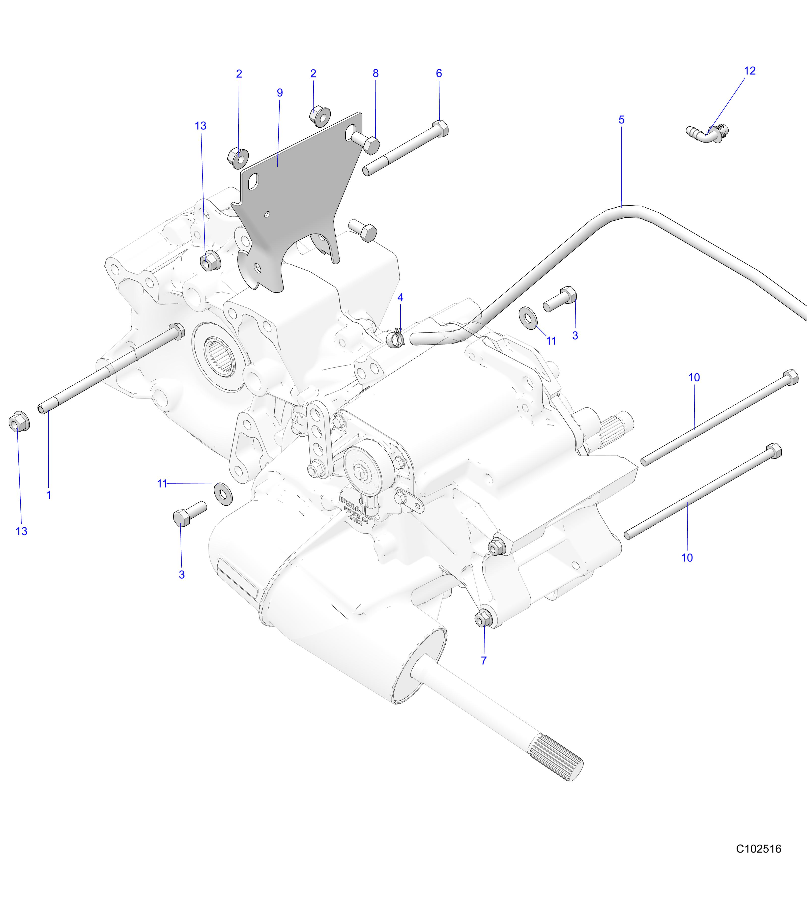 Foto diagrama Polaris que contem a peça 7521334-30