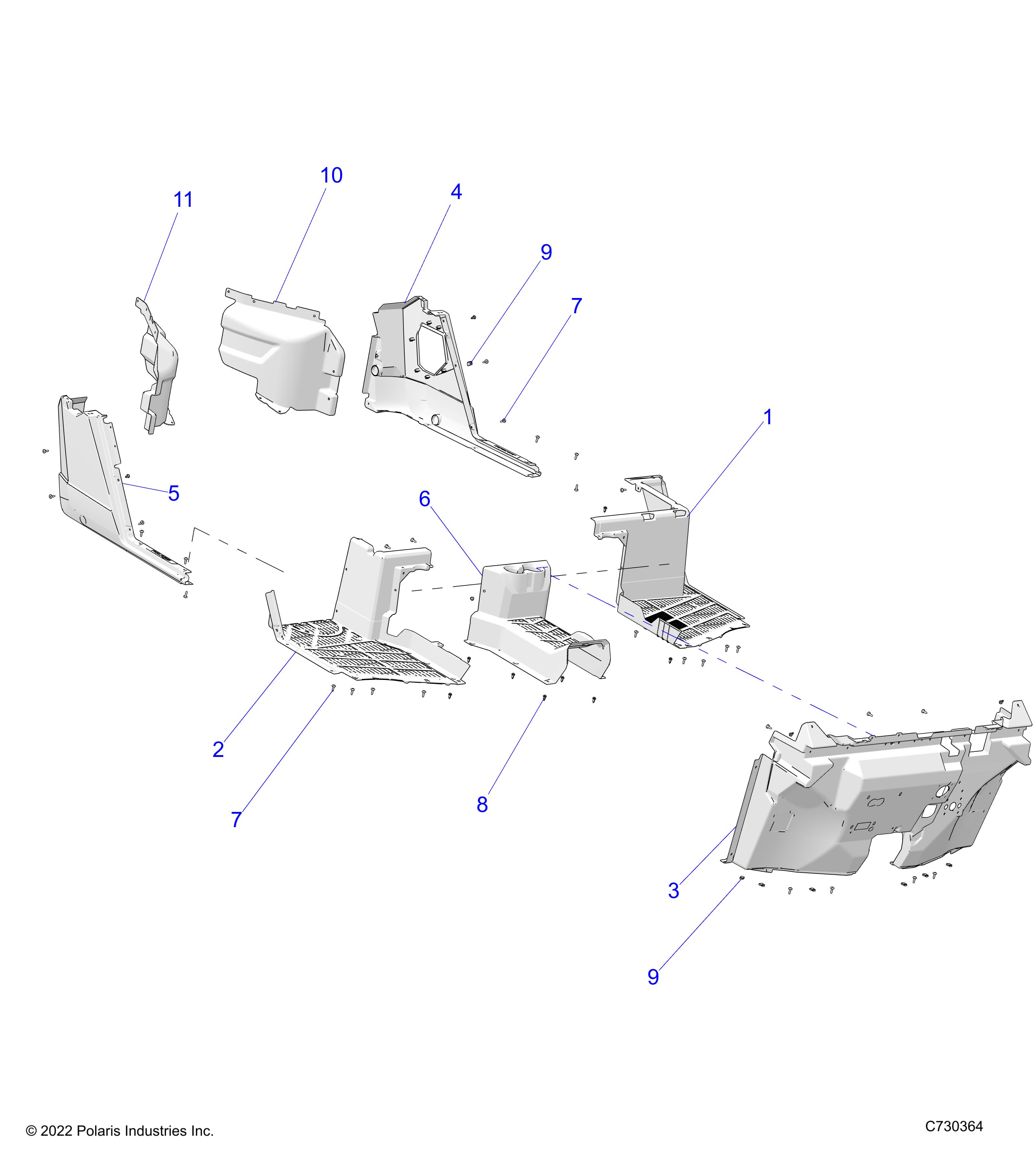 Foto diagrama Polaris que contem a peça 2638778