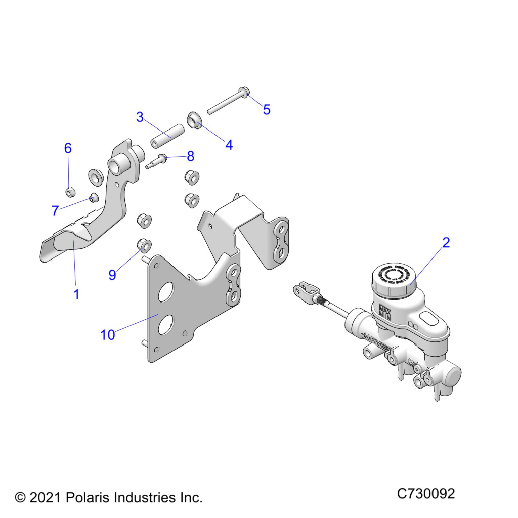 Foto diagrama Polaris que contem a peça 1026453-329