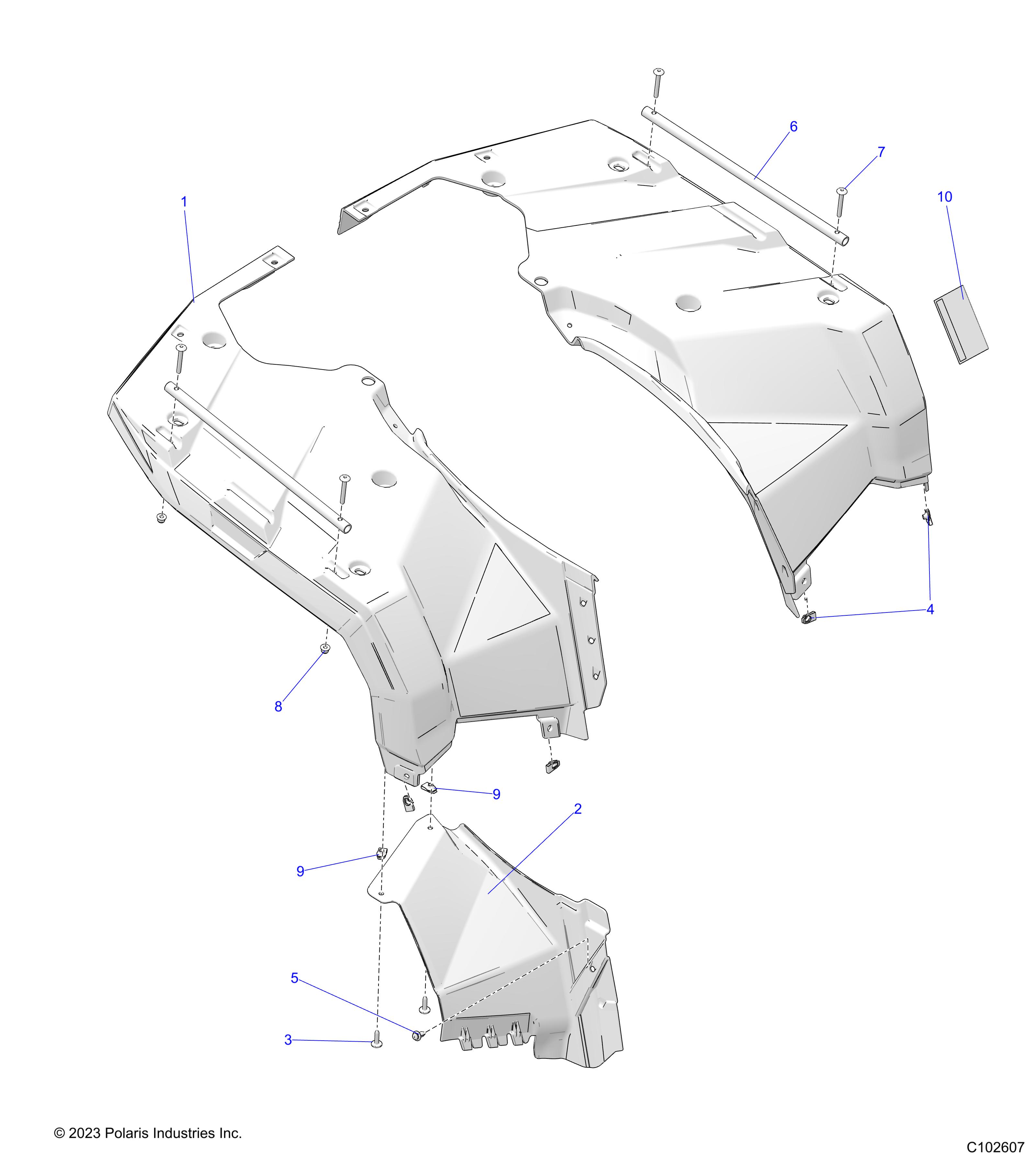 Foto diagrama Polaris que contem a peça 2639222-640