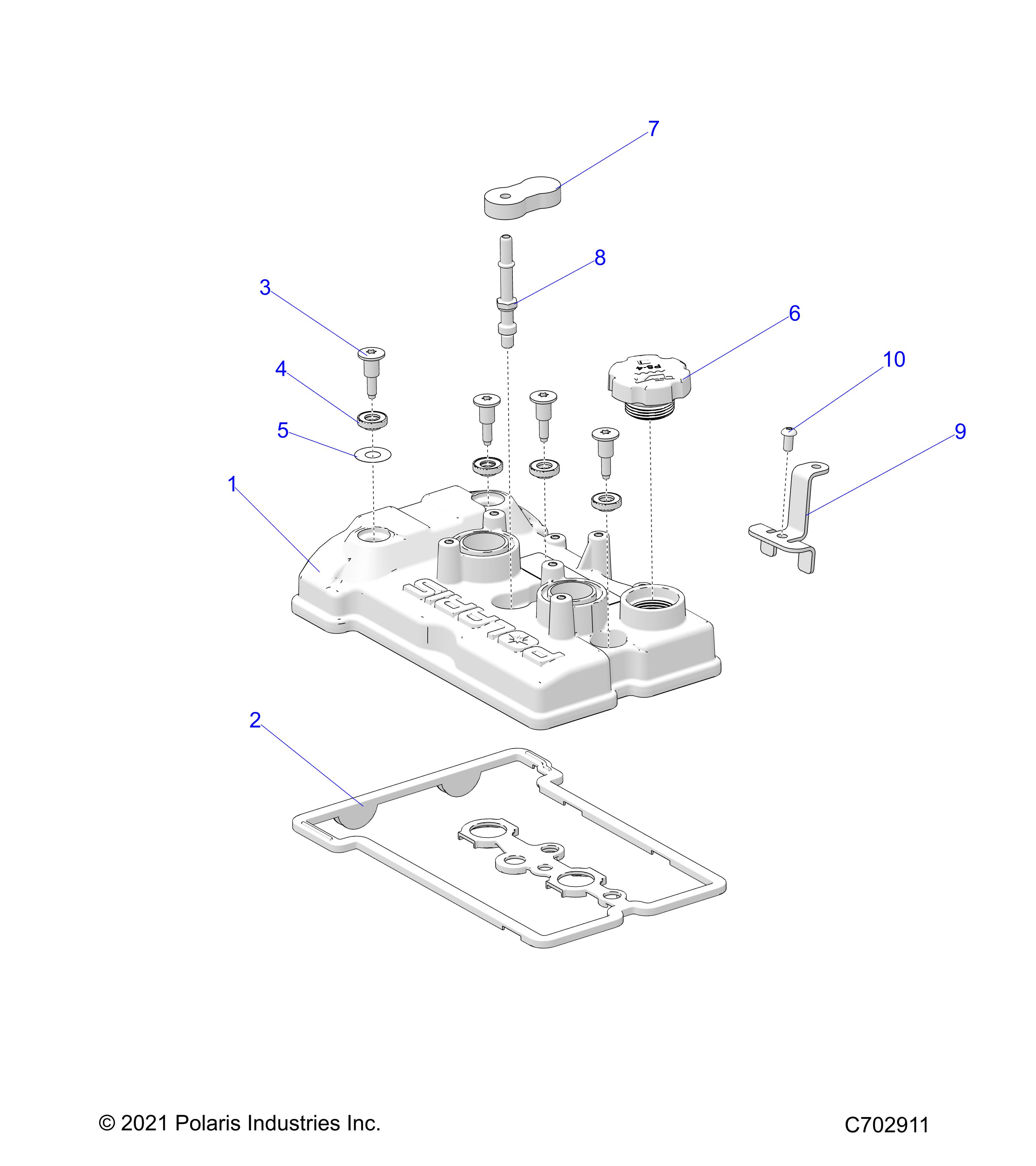 Foto diagrama Polaris que contem a peça 3024078