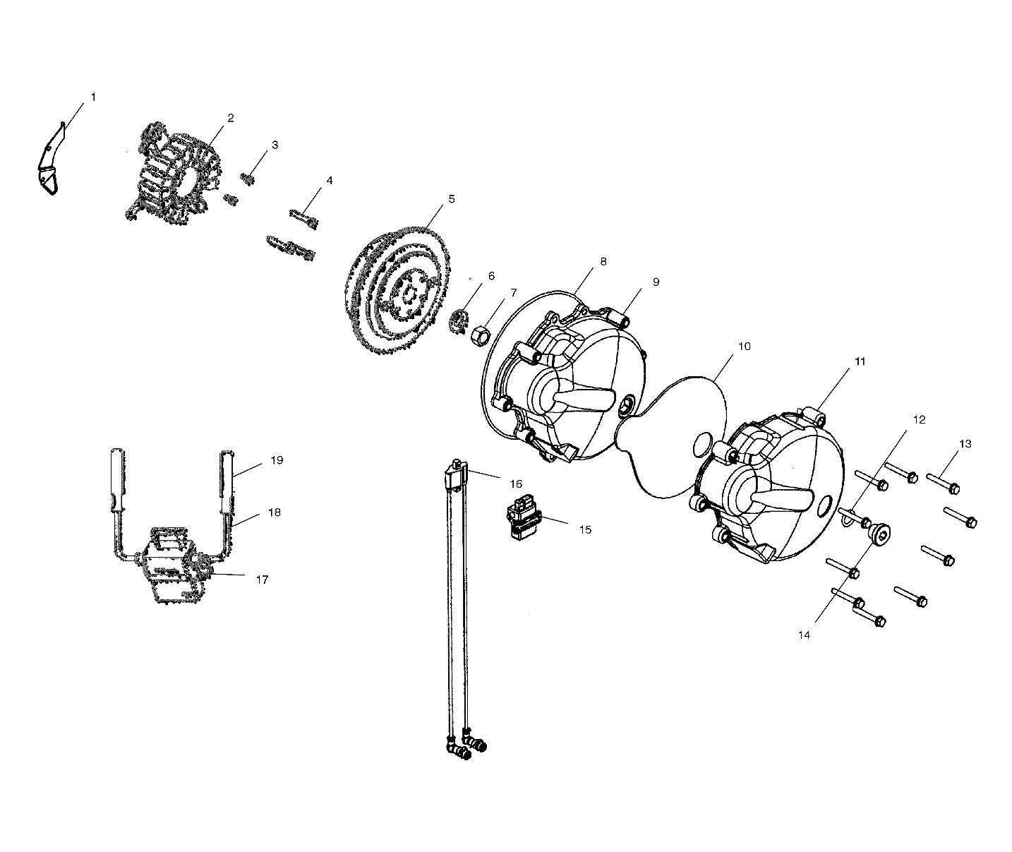 Foto diagrama Polaris que contem a peça 5434310