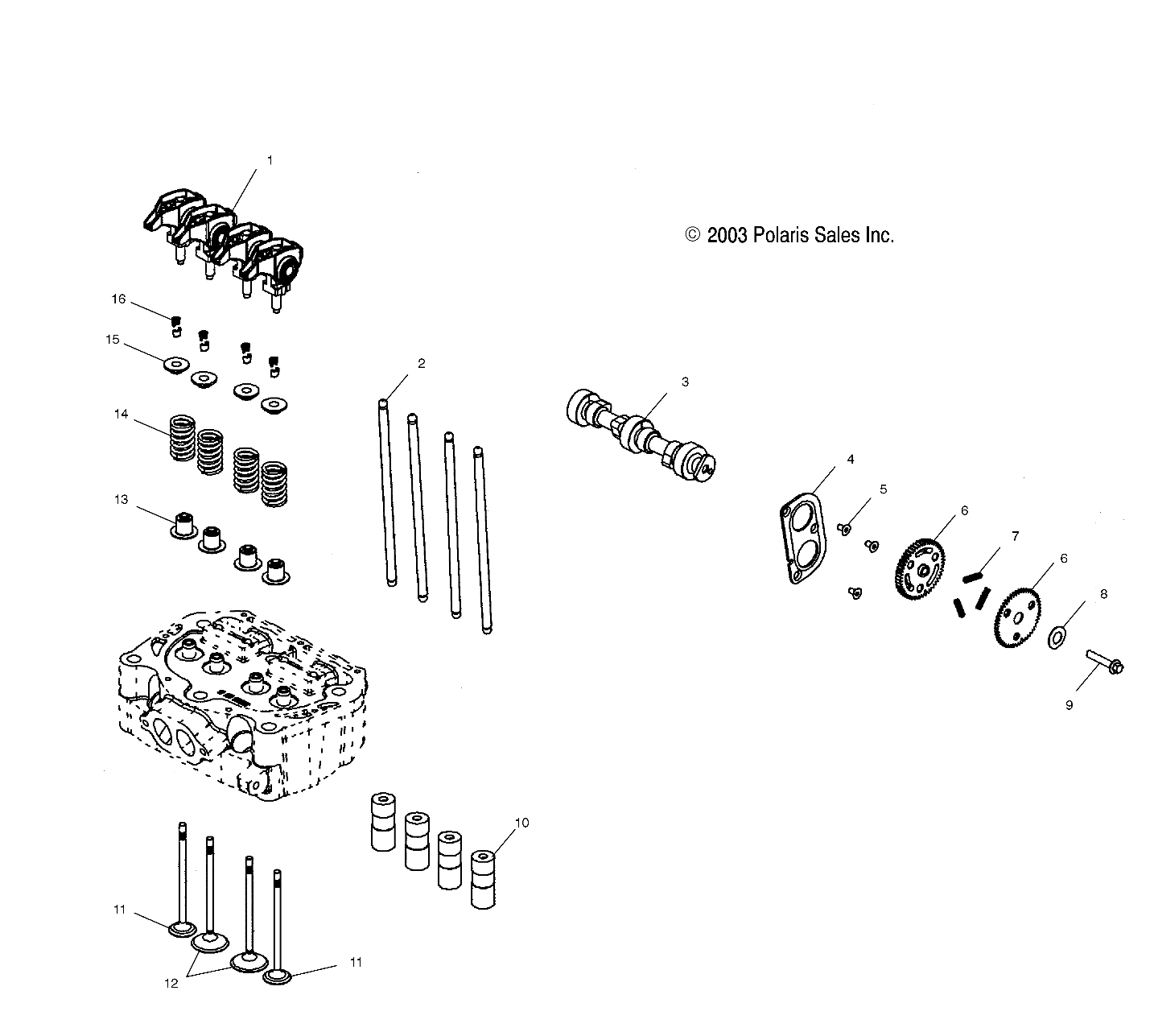 Foto diagrama Polaris que contem a peça 5131415