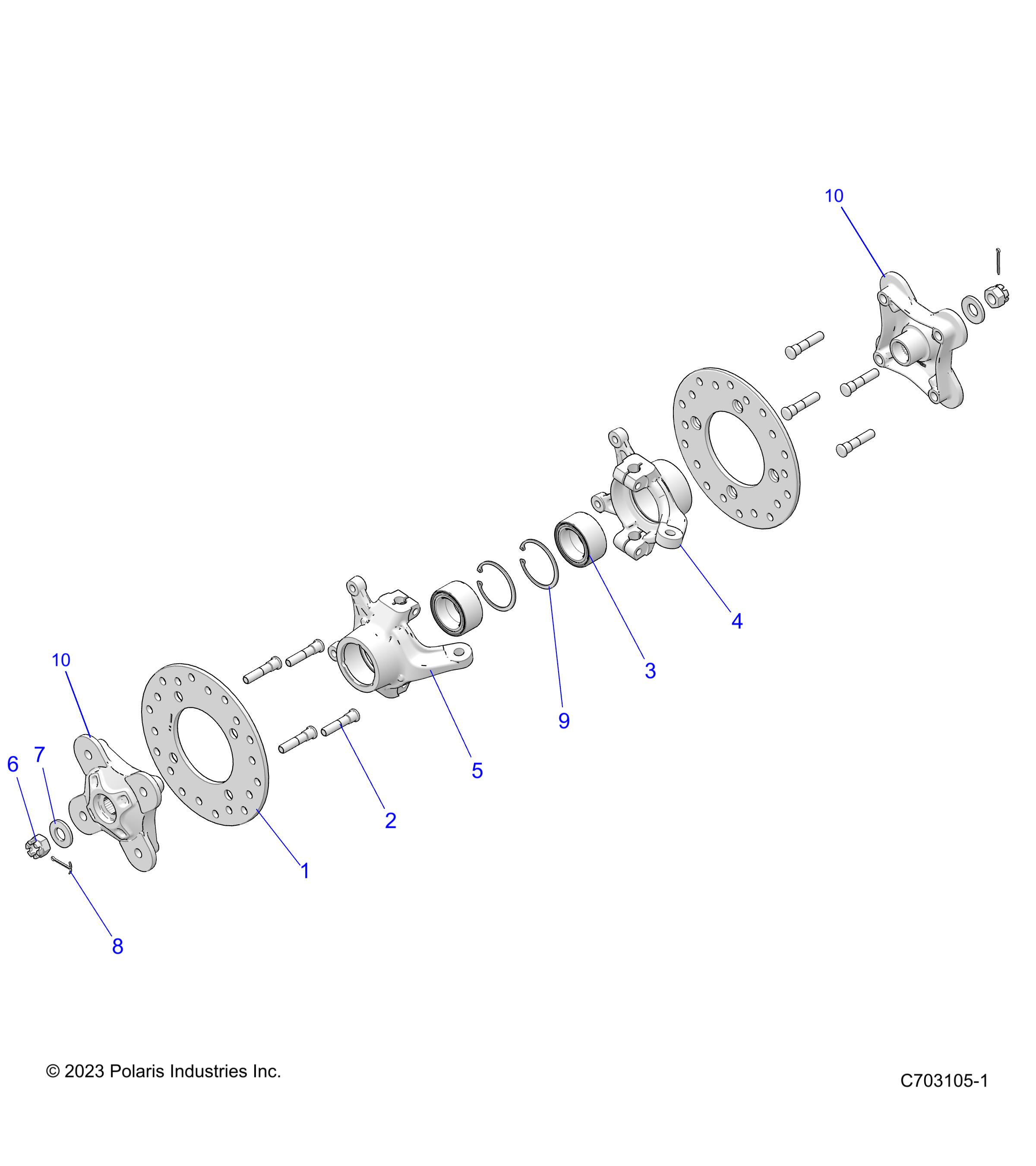 Foto diagrama Polaris que contem a peça 5143670