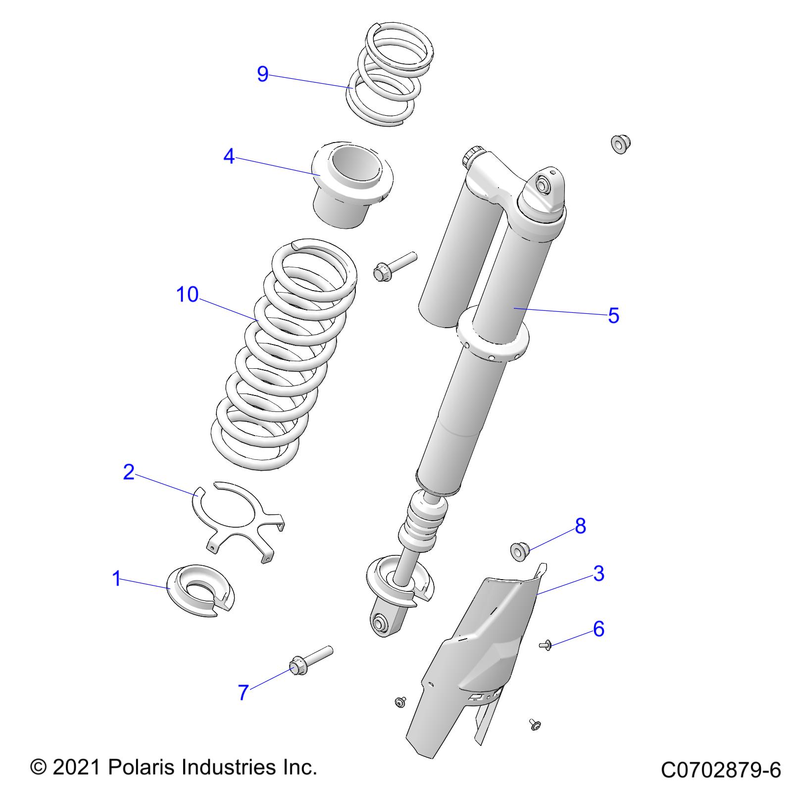 Foto diagrama Polaris que contem a peça 7045426