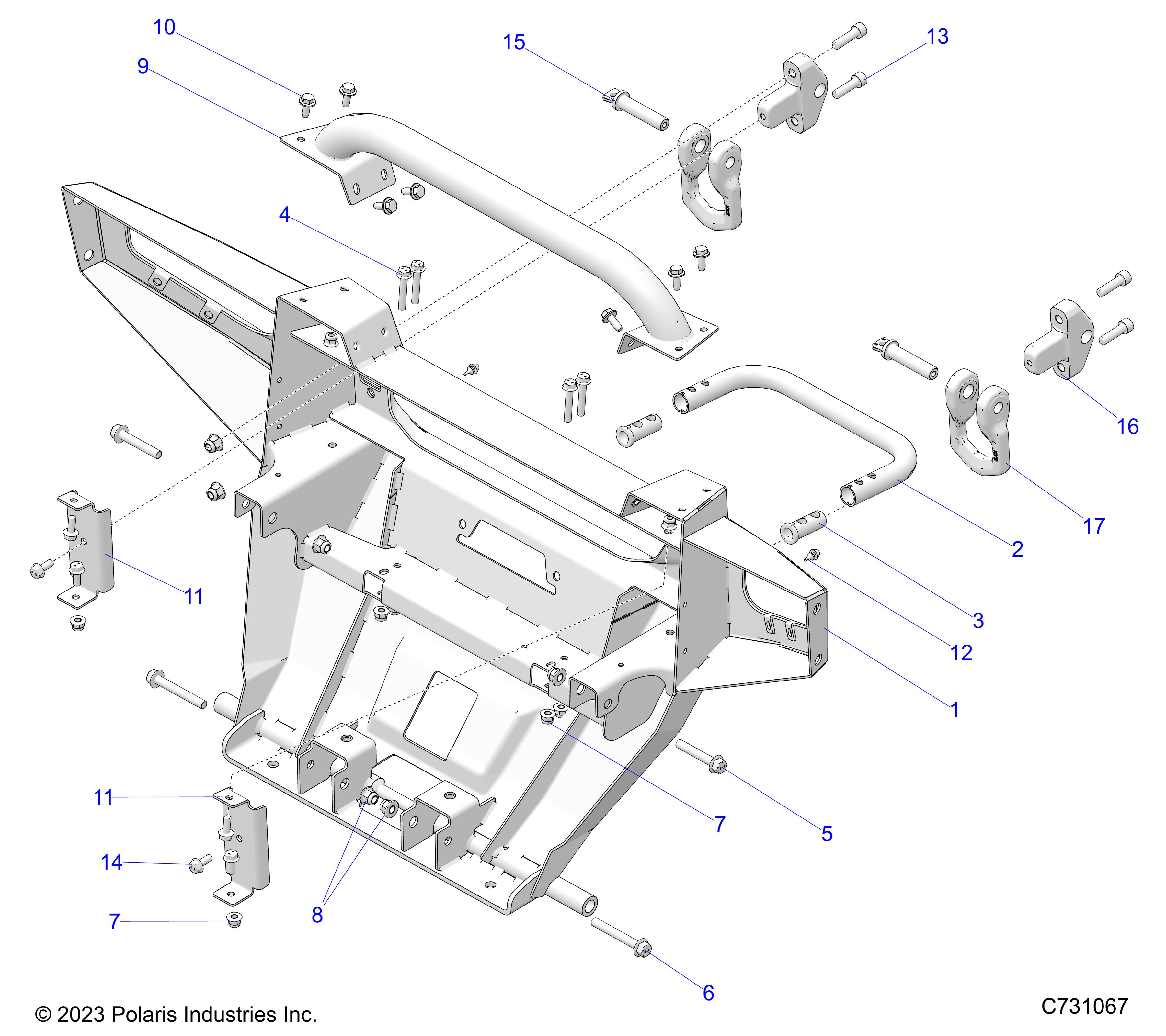 Foto diagrama Polaris que contem a peça 5271183-329