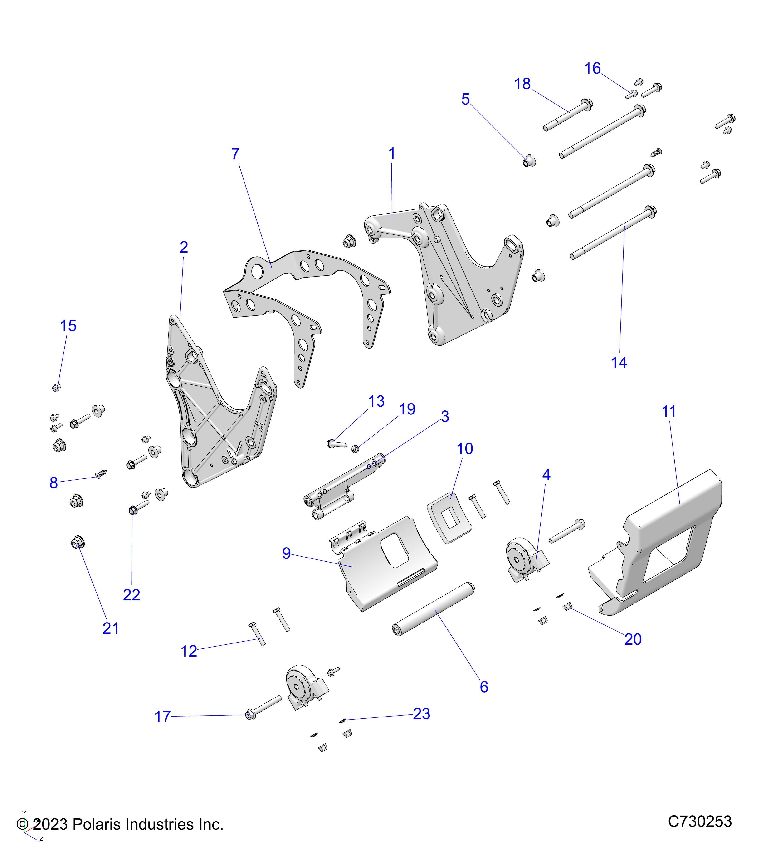 Foto diagrama Polaris que contem a peça 5815266