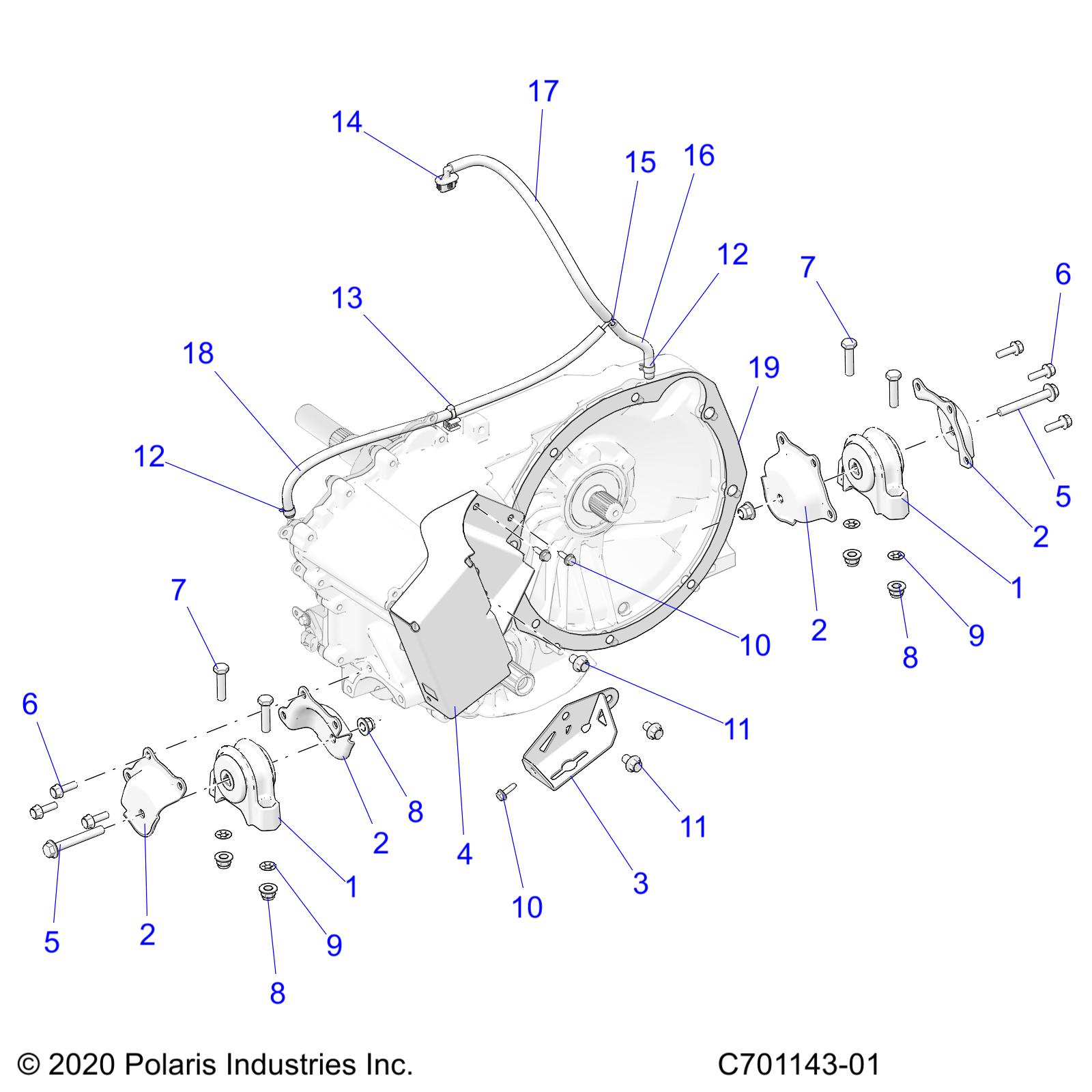 Part Number : 3610343 GASKET-BELL HOUSING