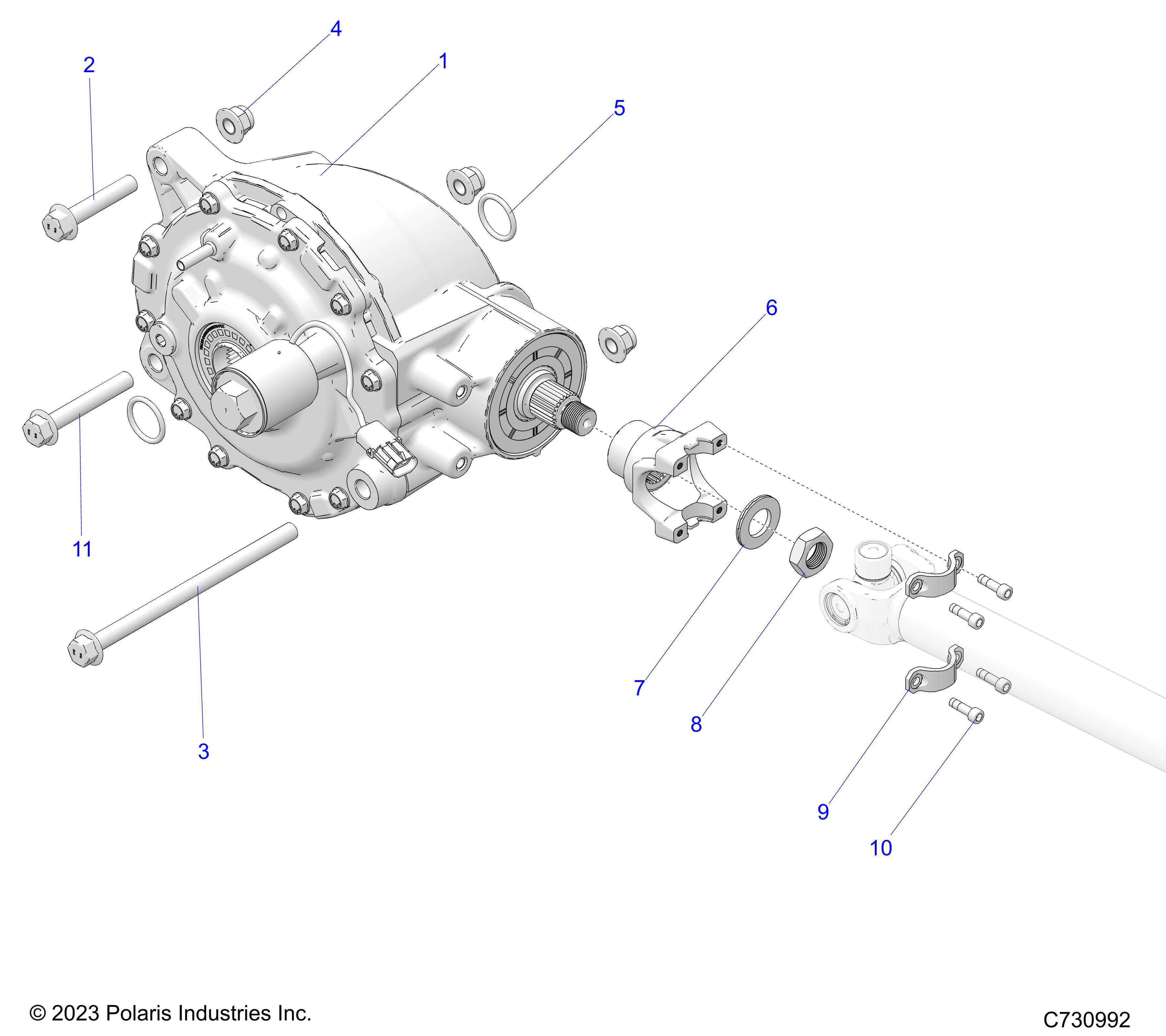 Foto diagrama Polaris que contem a peça 5274860