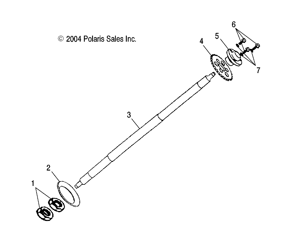 Part Number : 0451791 AXLE-REAR