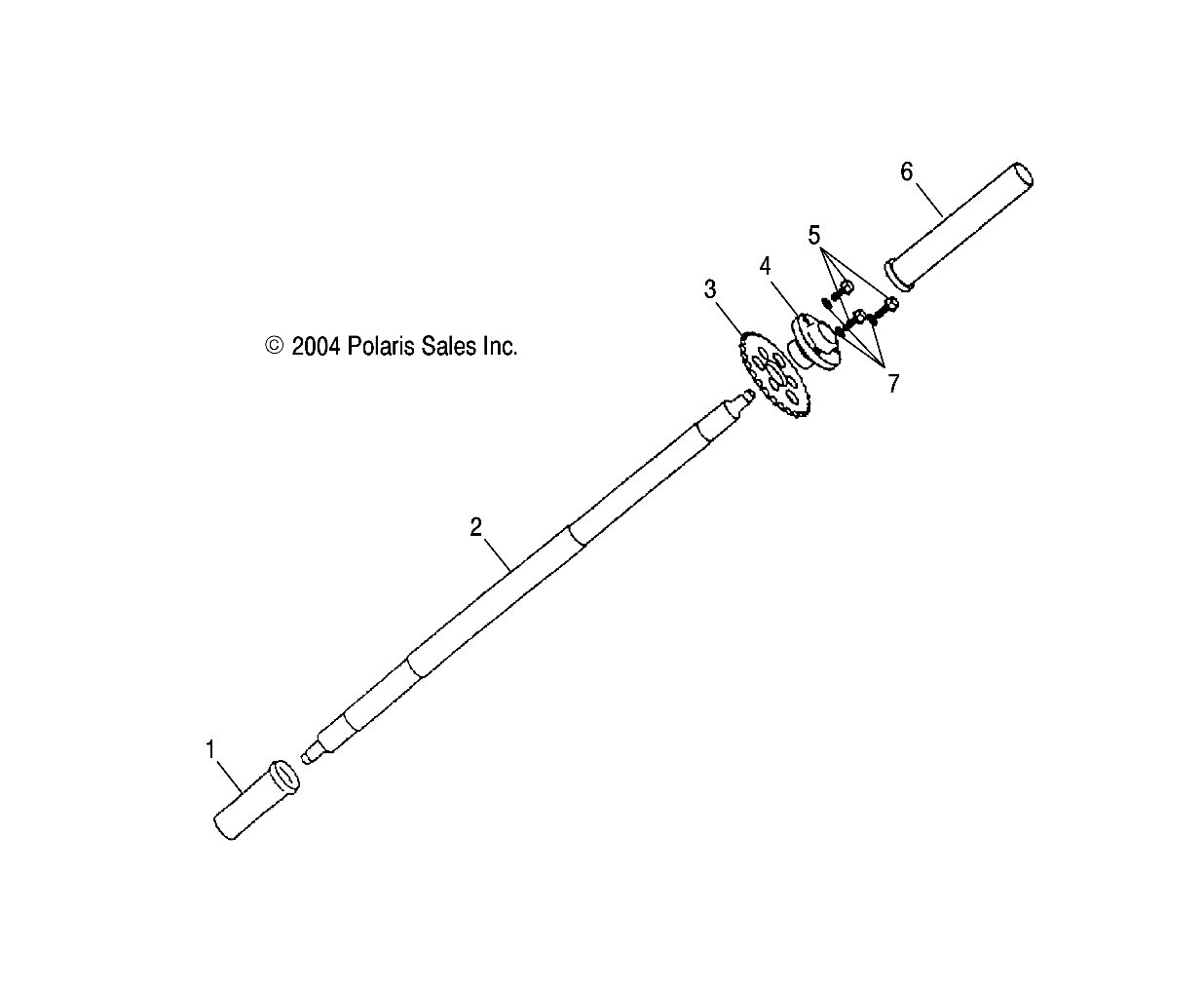 Part Number : 0450477 AXLE  REAR