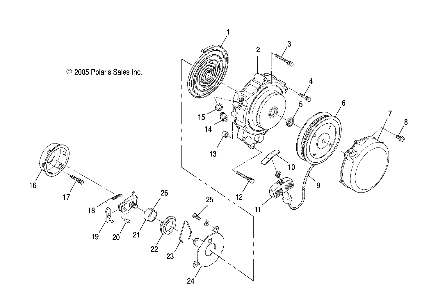 Foto diagrama Polaris que contem a peça 3083925