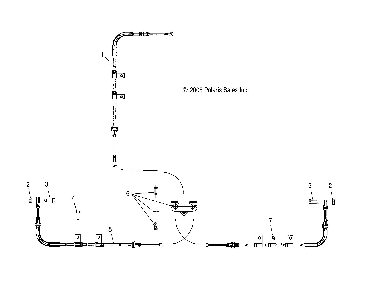 Foto diagrama Polaris que contem a peça 7081011