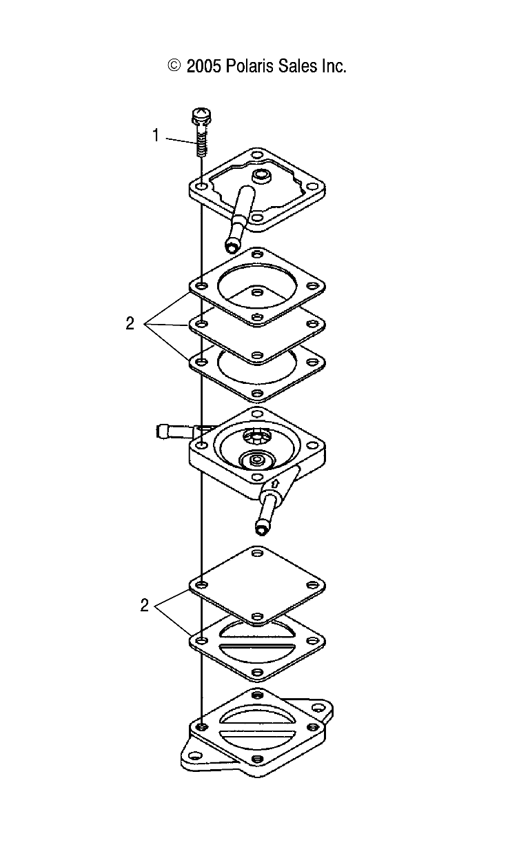 Foto diagrama Polaris que contem a peça 3085177