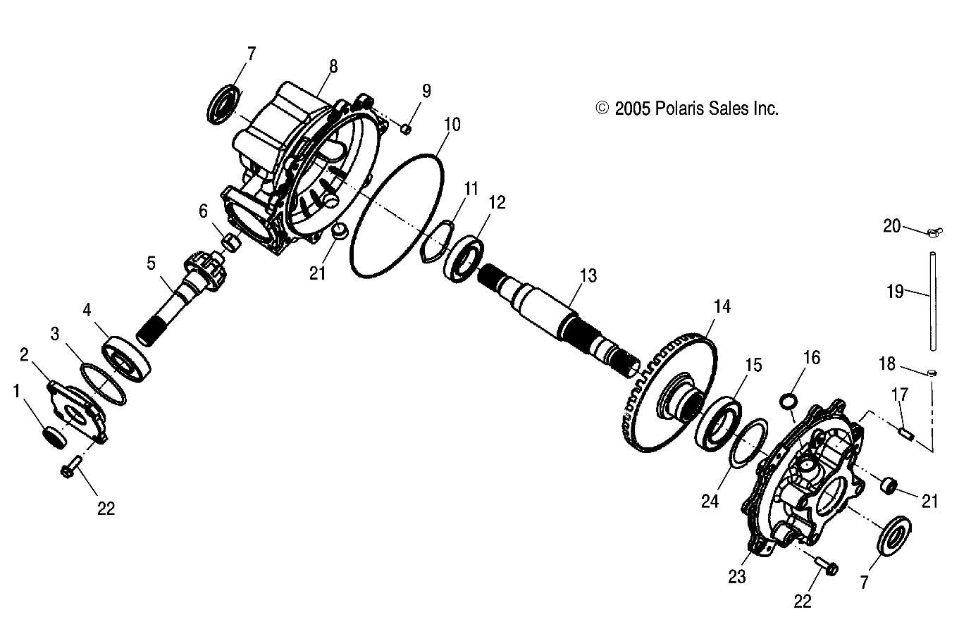 Foto diagrama Polaris que contem a peça 3234017