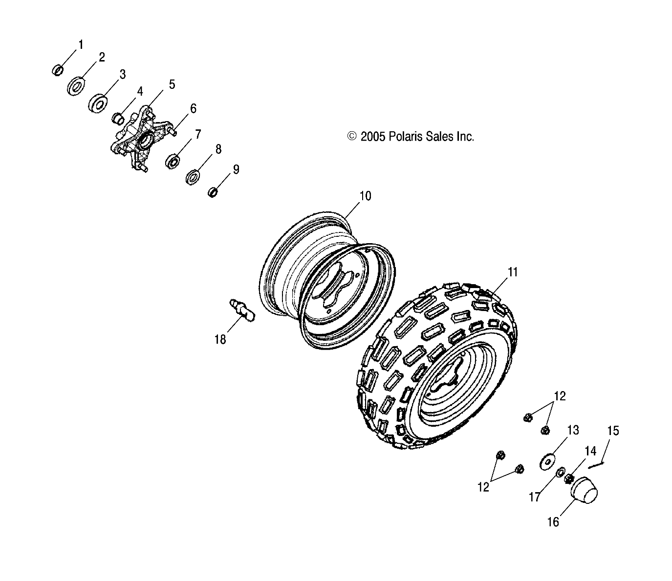 Foto diagrama Polaris que contem a peça 0453206