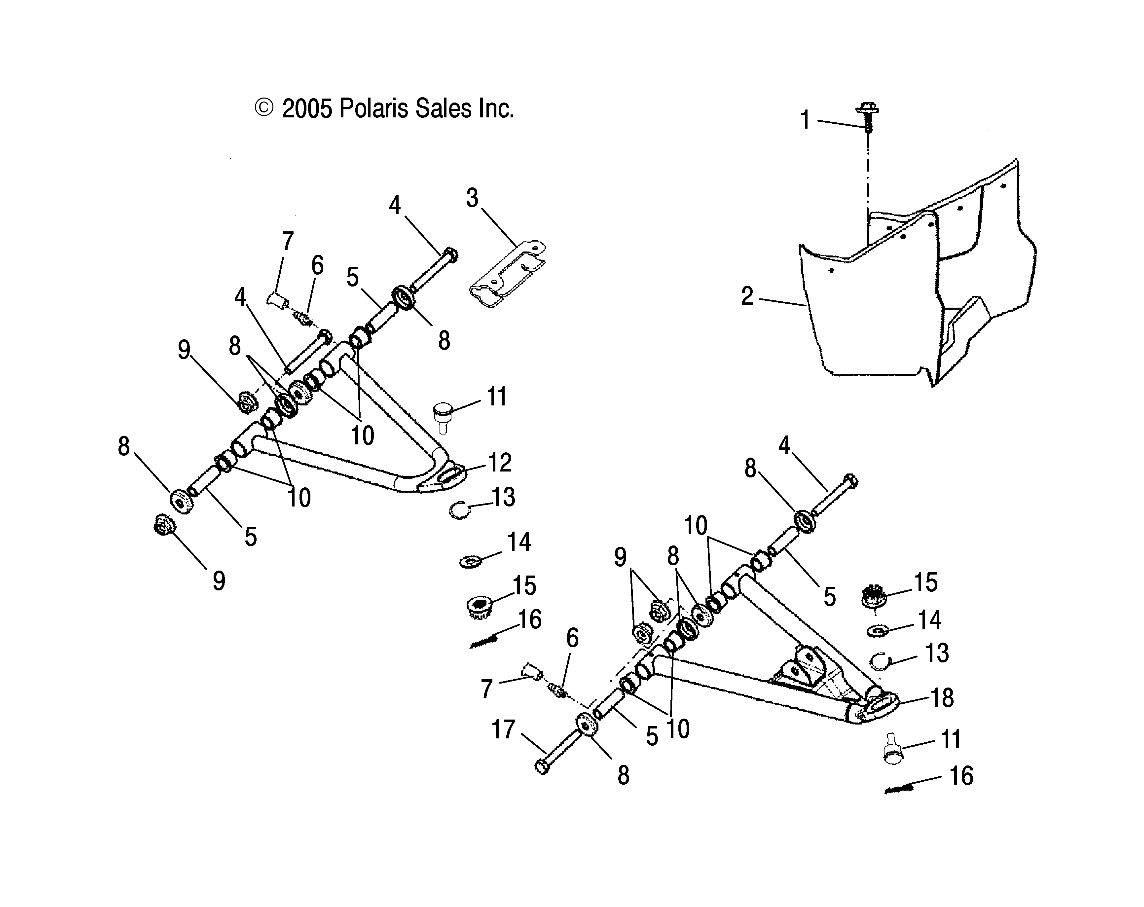 Foto diagrama Polaris que contem a peça 0452624-067