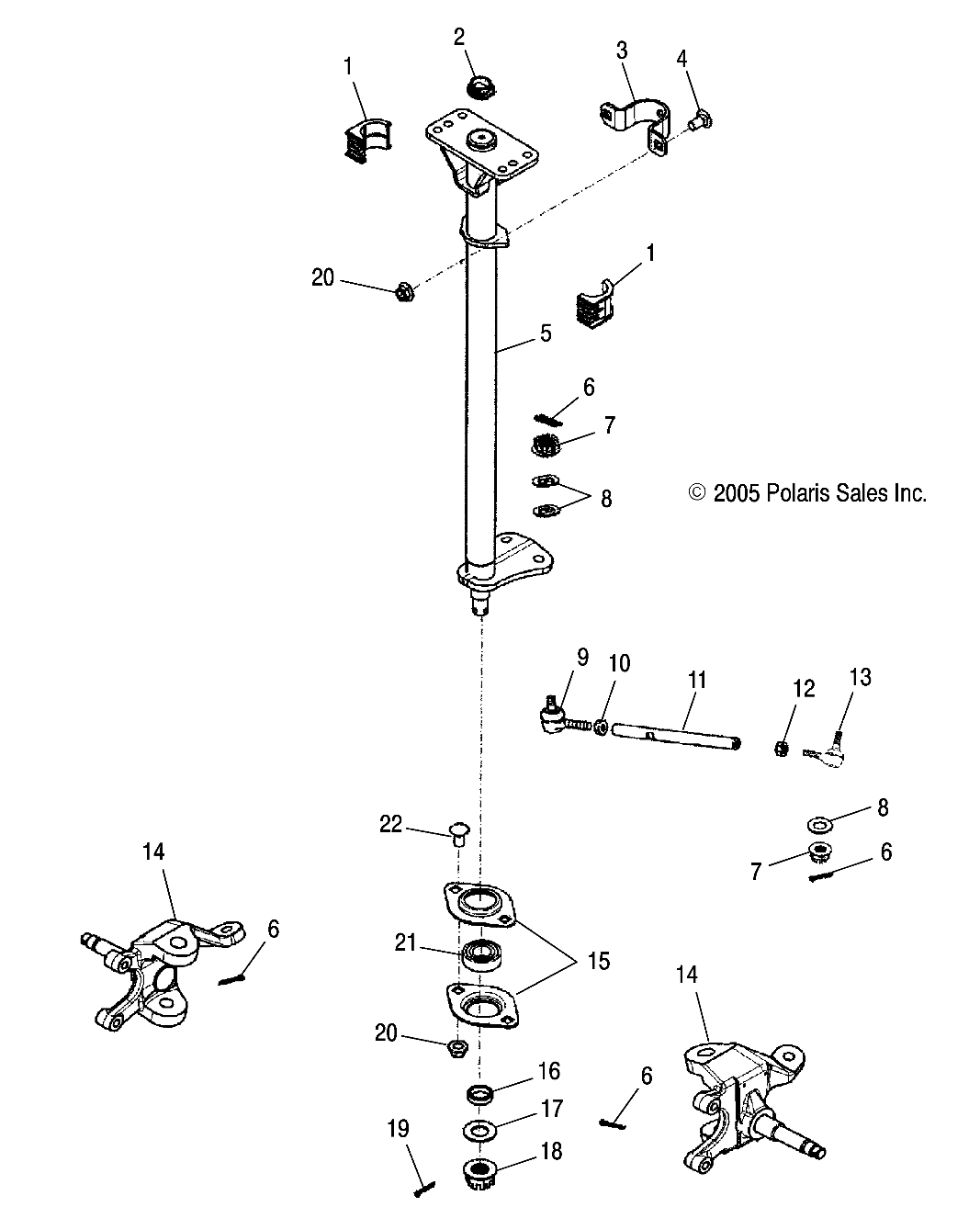 Part Number : 0452703-067 POST-STEERING PHOENIX BLK