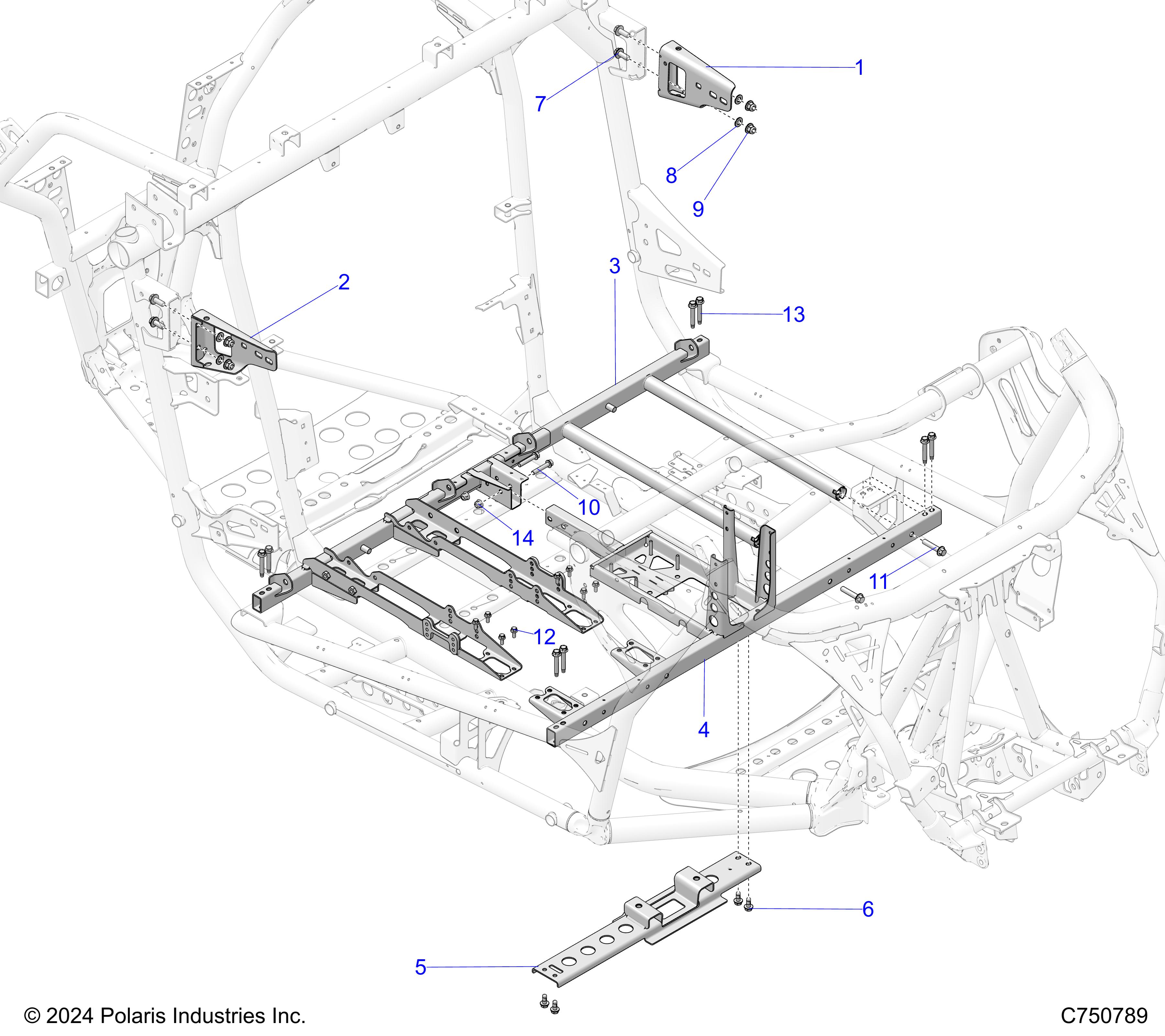 Foto diagrama Polaris que contem a peça 1028698-329