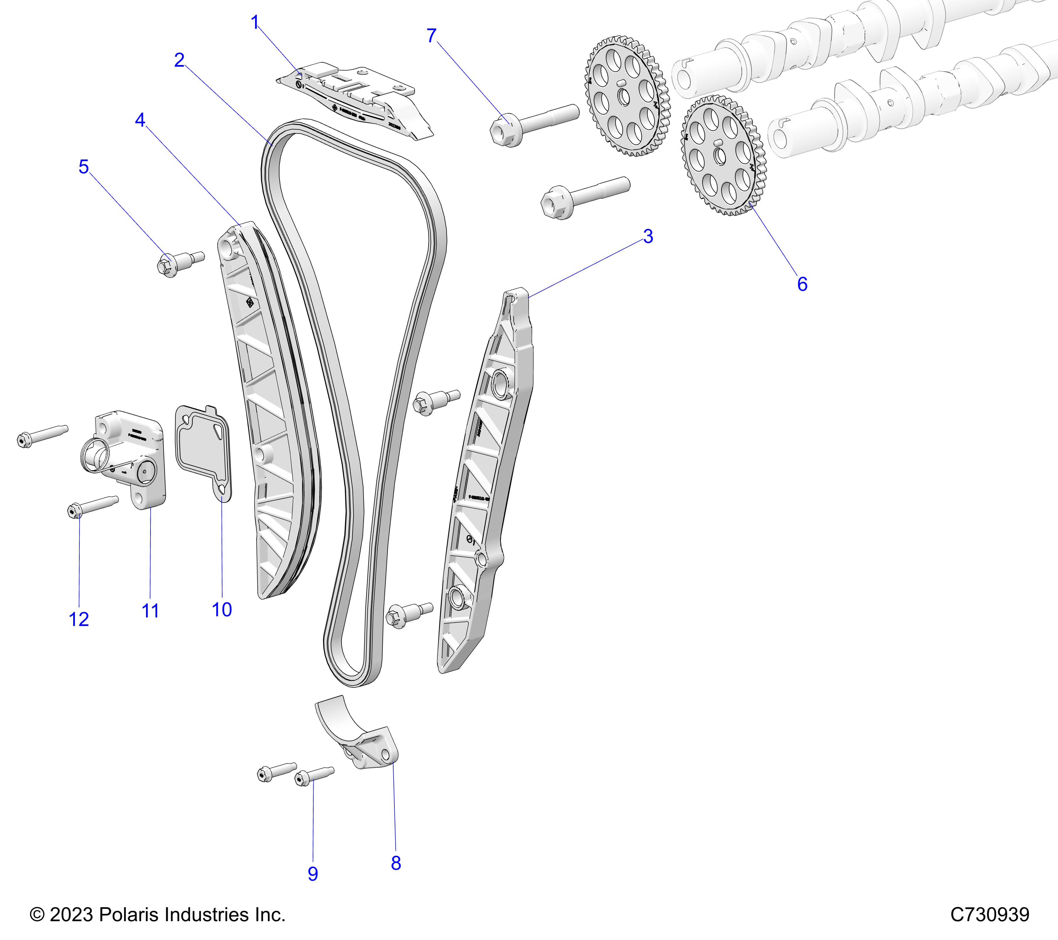 Foto diagrama Polaris que contem a peça 5144015