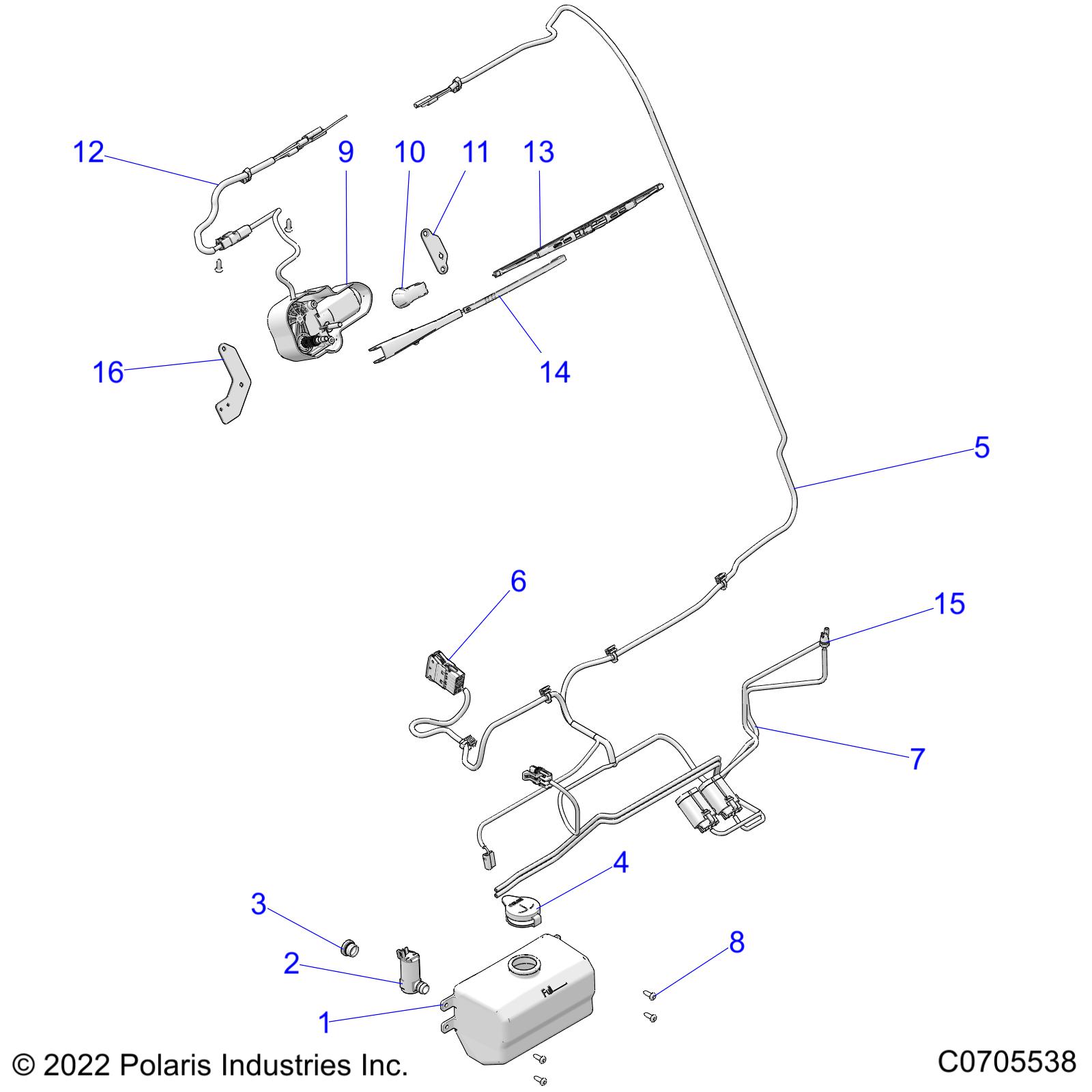 Foto diagrama Polaris que contem a peça 2637636