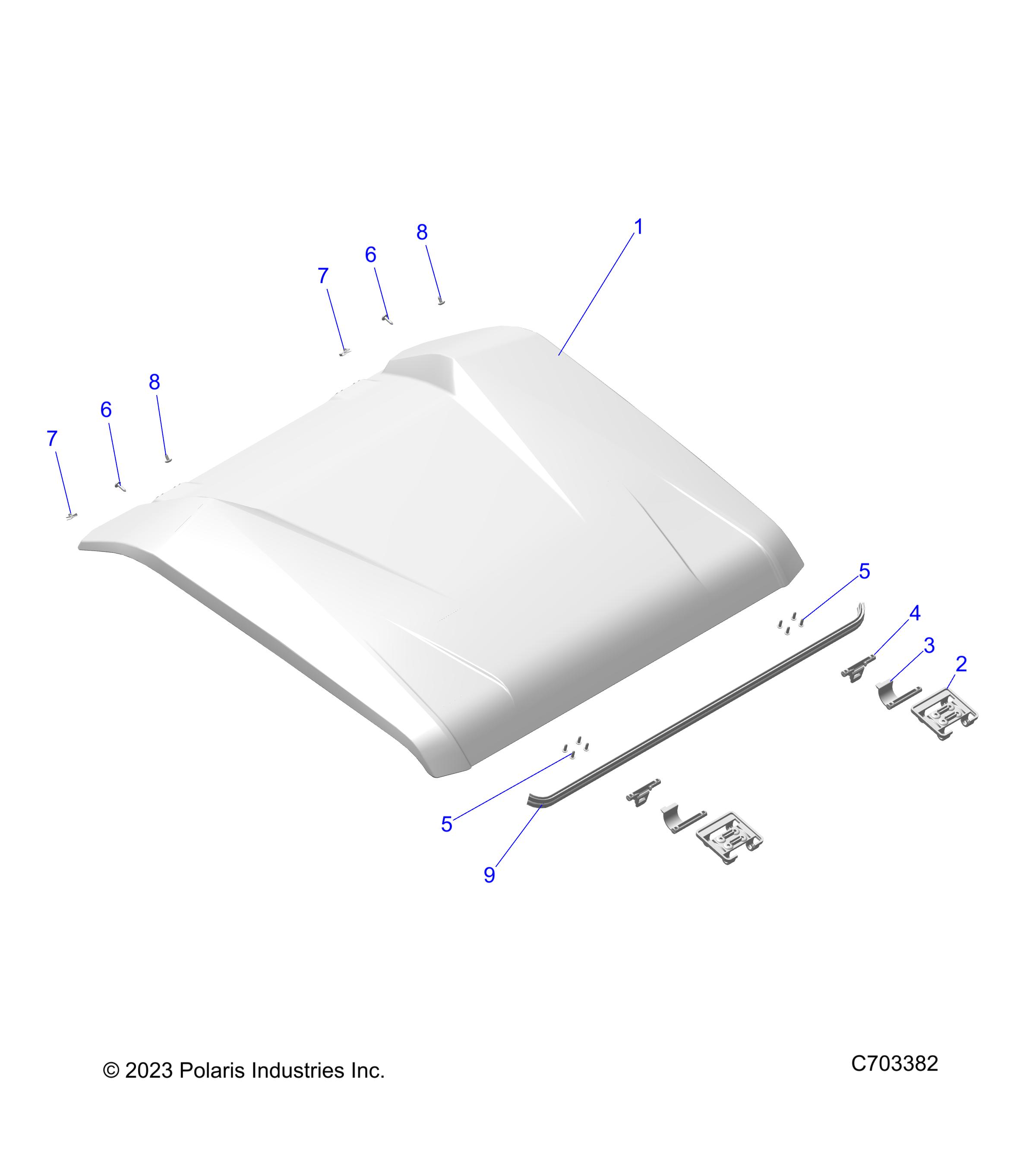 Foto diagrama Polaris que contem a peça 5522287-1065