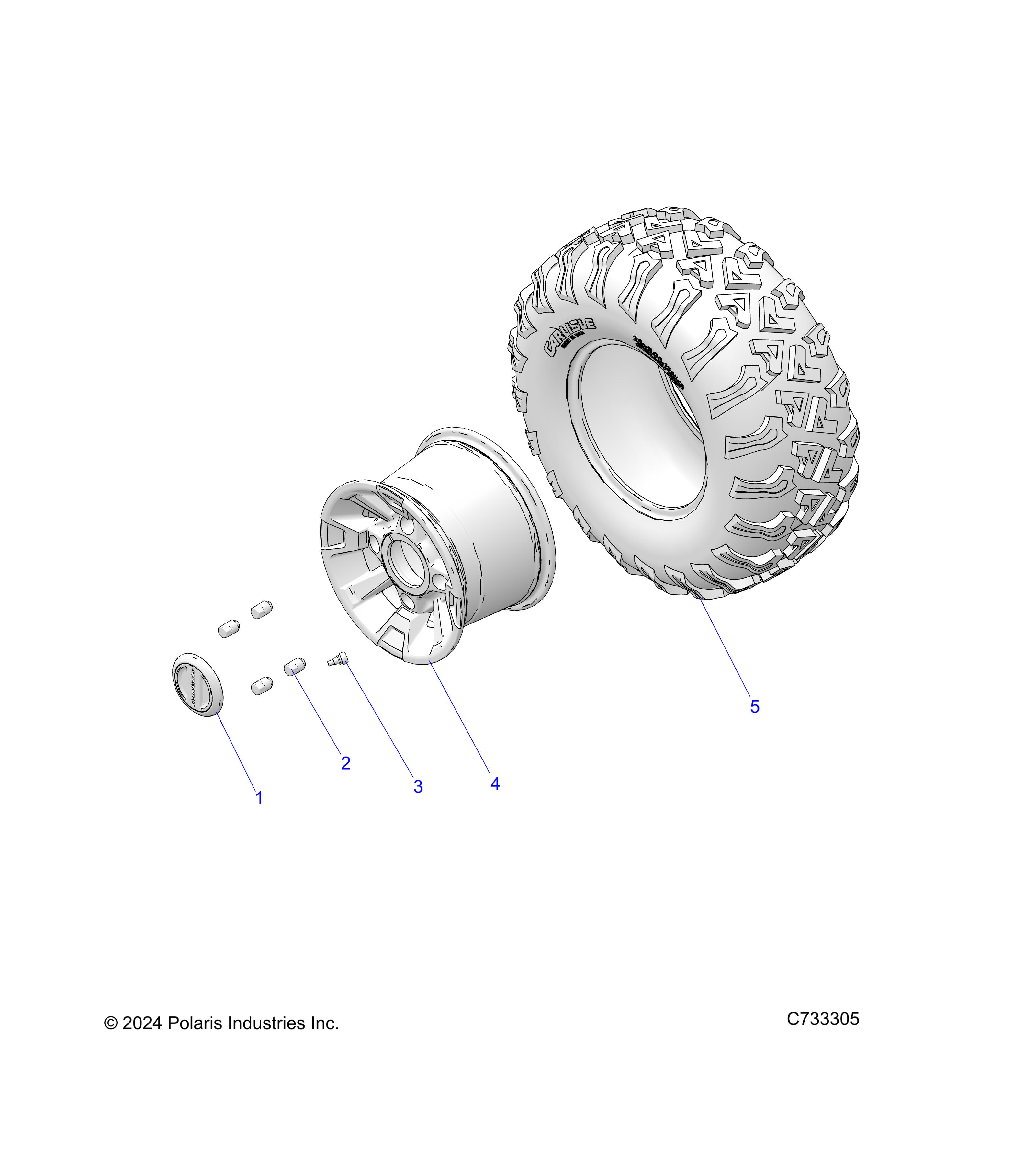 Foto diagrama Polaris que contem a peça 5419033