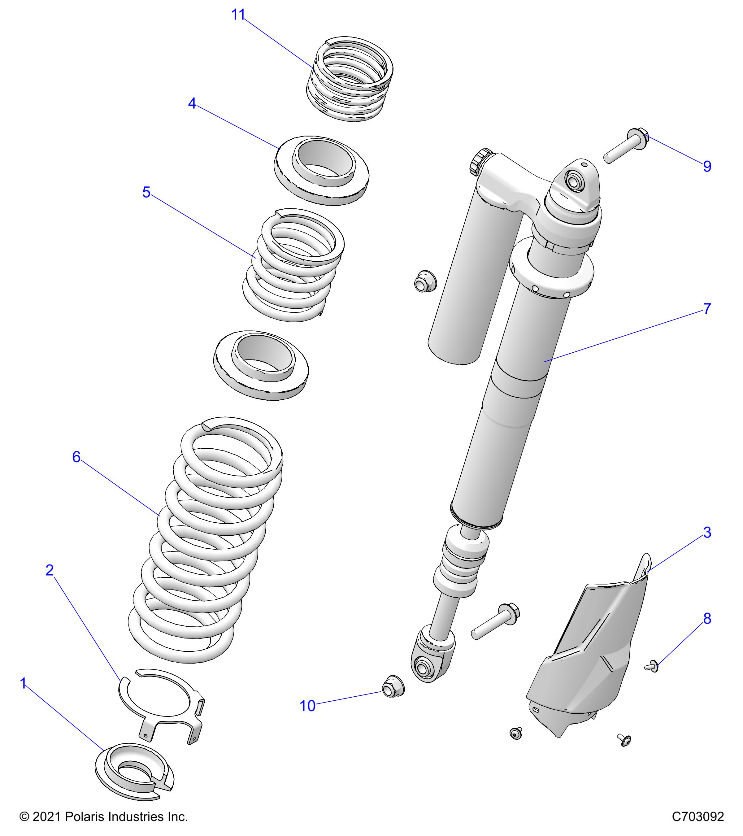 Foto diagrama Polaris que contem a peça 7045930-647