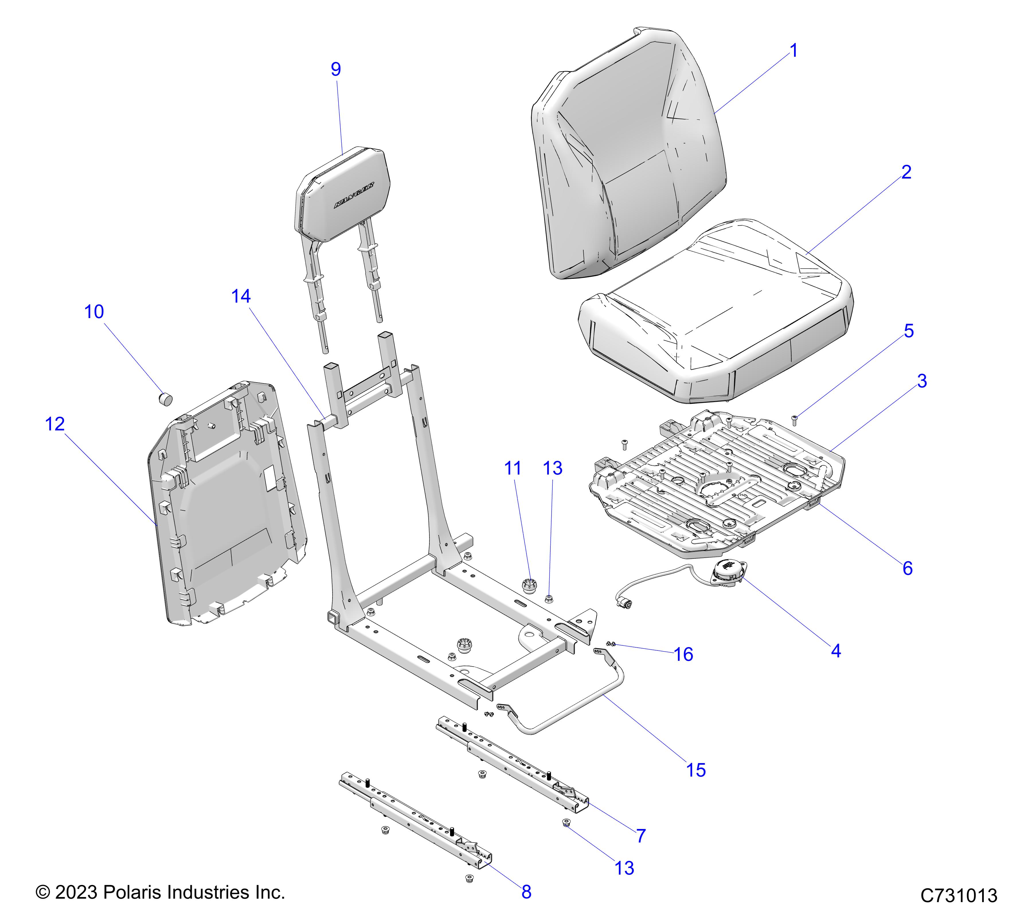 Foto diagrama Polaris que contem a peça 7663079