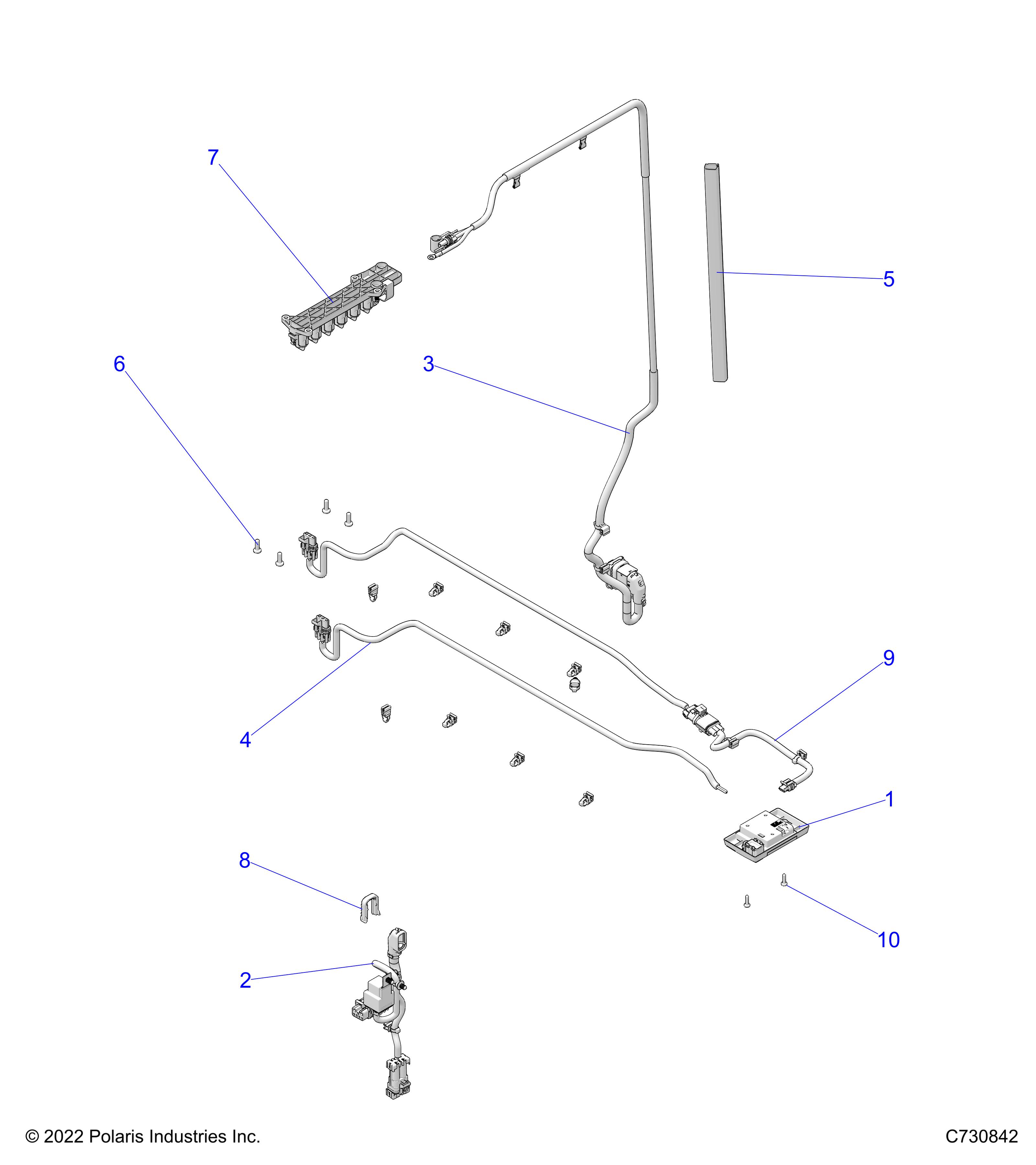 Foto diagrama Polaris que contem a peça 7082944