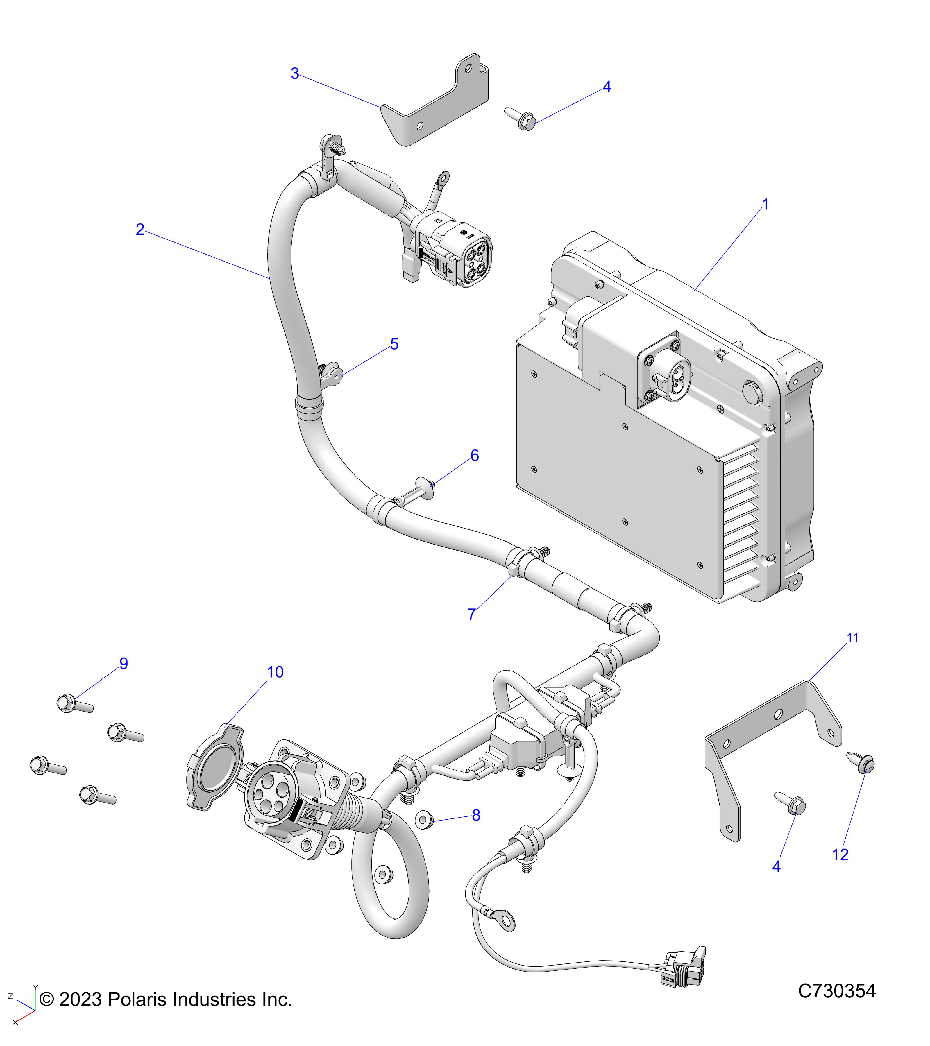 Foto diagrama Polaris que contem a peça 2417830