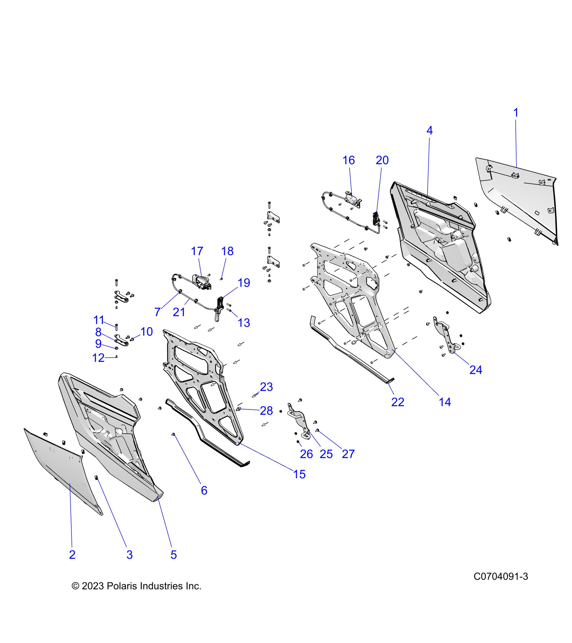 Foto diagrama Polaris que contem a peça 5417634